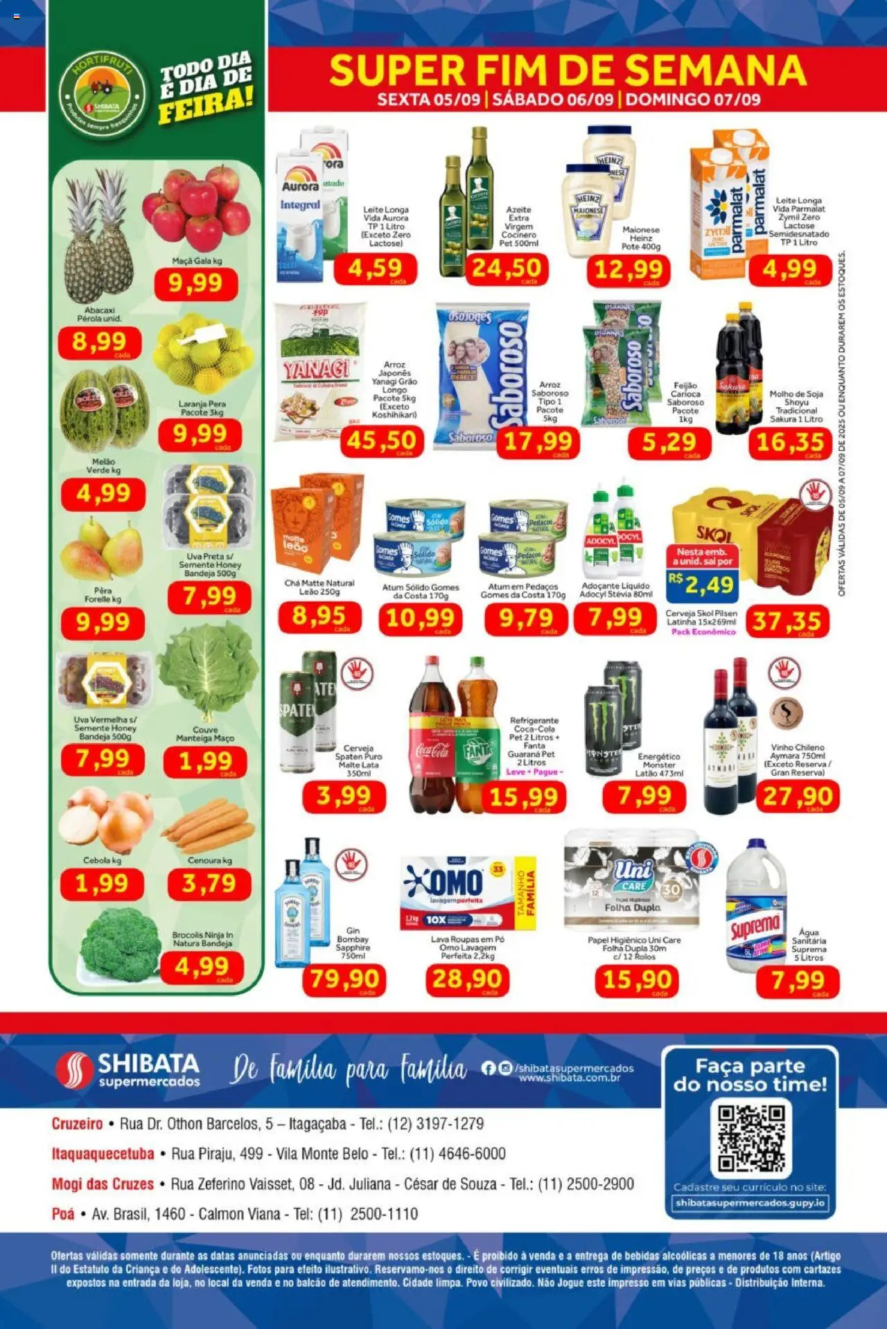 Shibata Folheto - válido de 05.09.2025 | Página: 2 | Produtos: Guaraná, Energético, Faca, Abacaxi