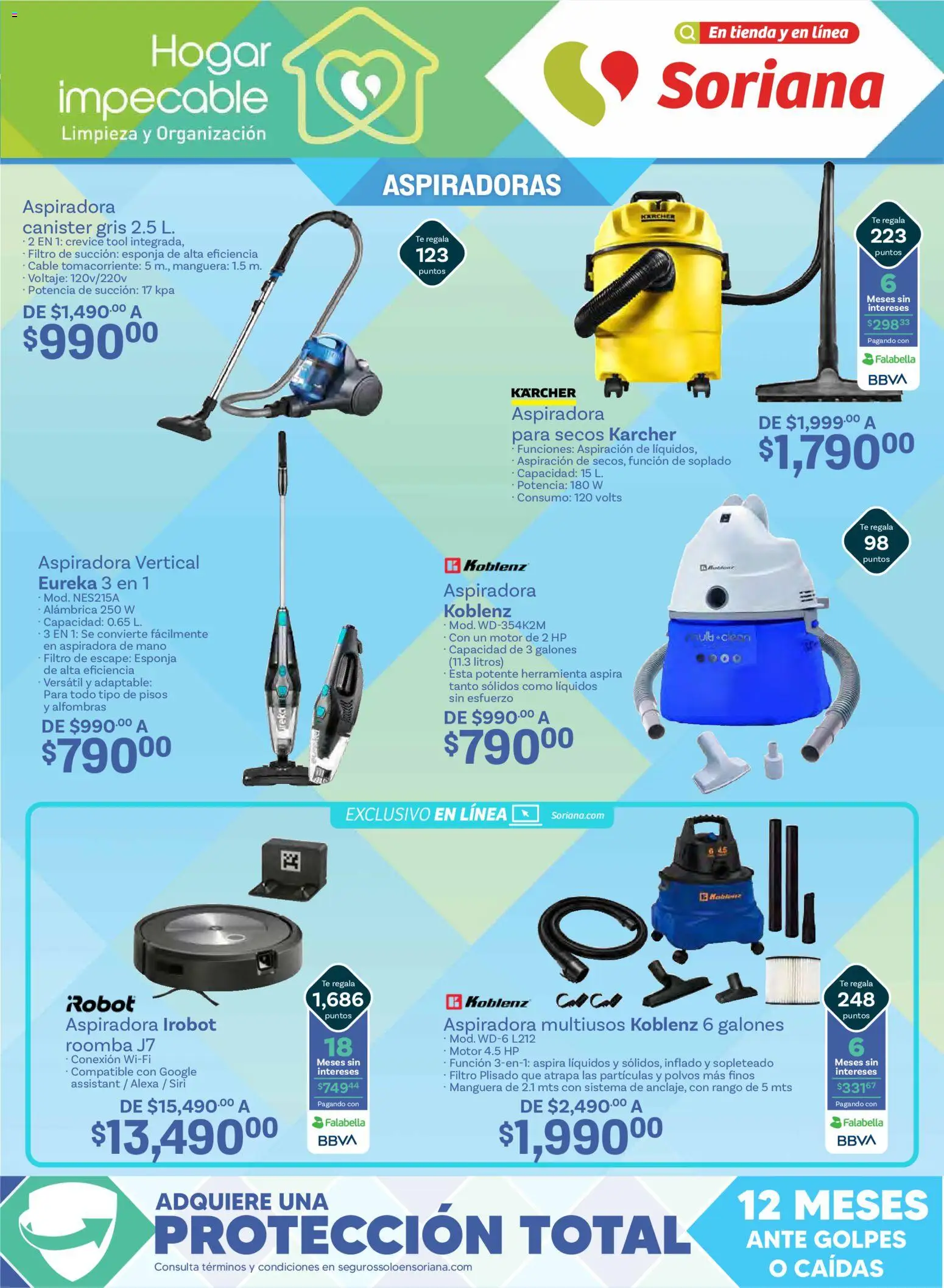 Nuevas ofertas de Soriana válidas en toda la República Mexicana desde el 15.01.2026. ¡Encuentra las mejores ofertas en Soriana folleto! | Página: 21 | Productos: Esponja, Cable, Aspiradora, Té