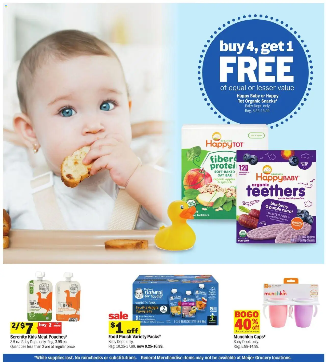 Meijer Weekly Ad - valid from 24.08.2025 | Page: 43 | Products: Spinach, Apples, Carrot, Peach