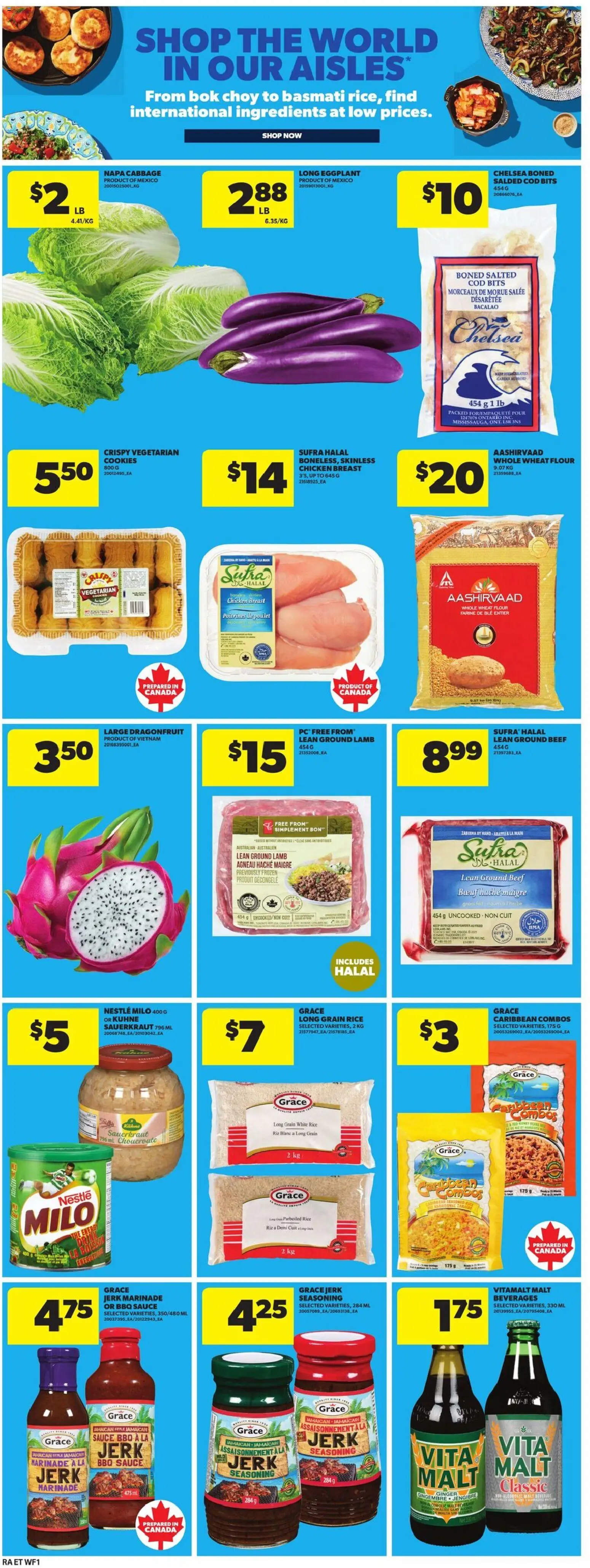 Atlantic Superstore flyer valid from 16.04.2026 | Page: 14 | Products: Rice, Beef, Cookies, Chicken