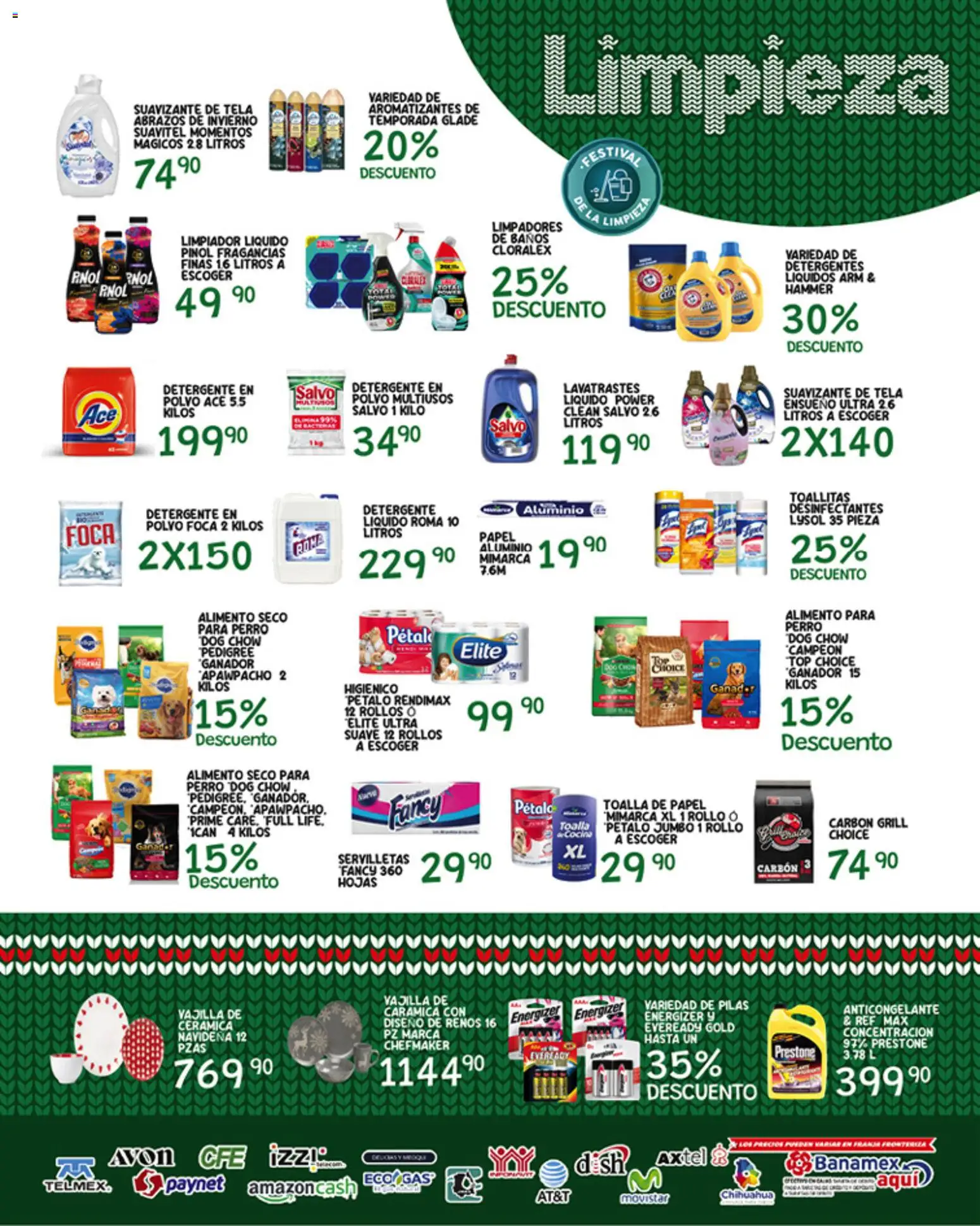 Nuevas ofertas de Alsuper válidas en toda la República Mexicana desde el 23.12.2025. ¡Encuentra las mejores ofertas en Alsuper folleto Chihuahua Estado! | Página: 5 | Productos: Detergente, Toalla, Top, Pilas