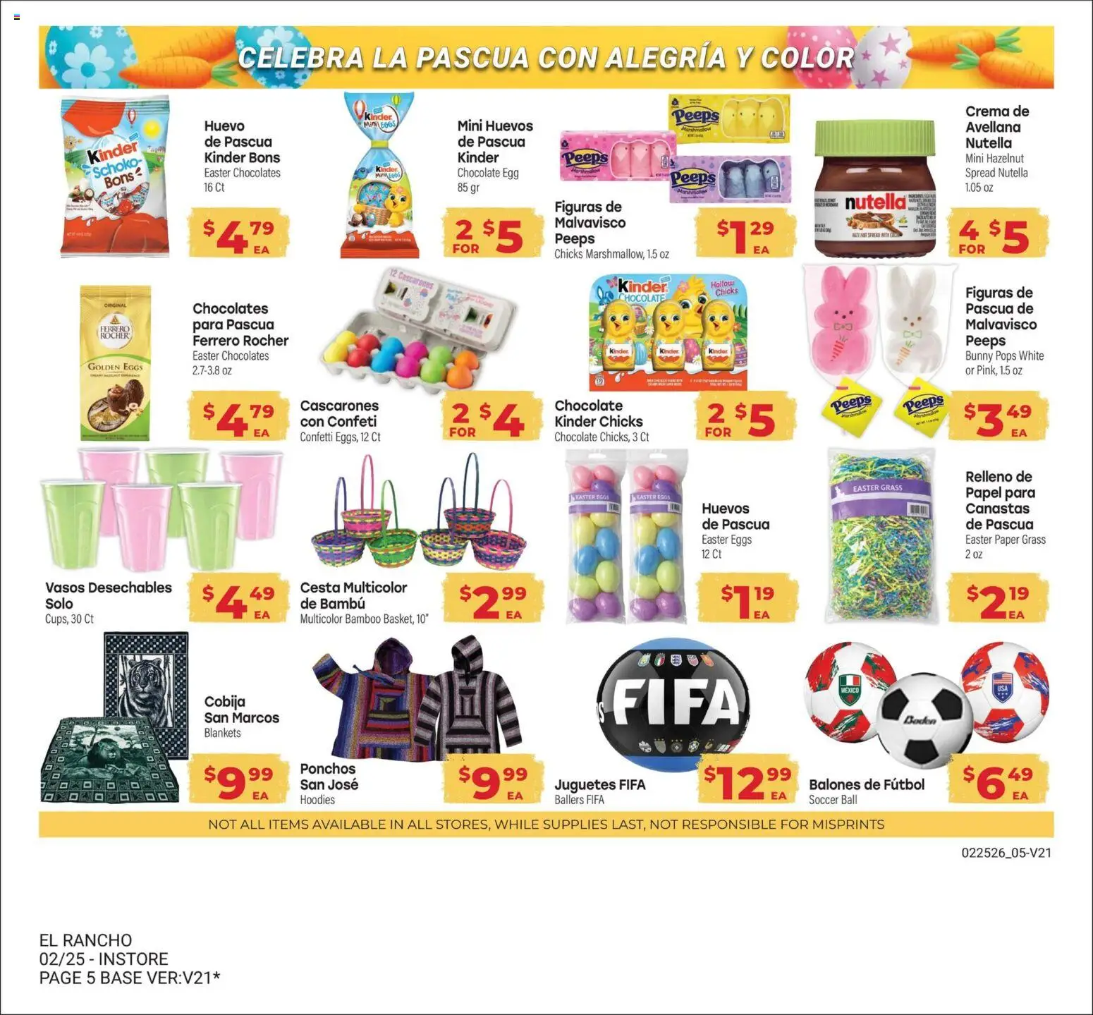 El Rancho Monthly Ad - valid from 03.03.2026 | Page: 5 | Products: Eggs, Chocolate