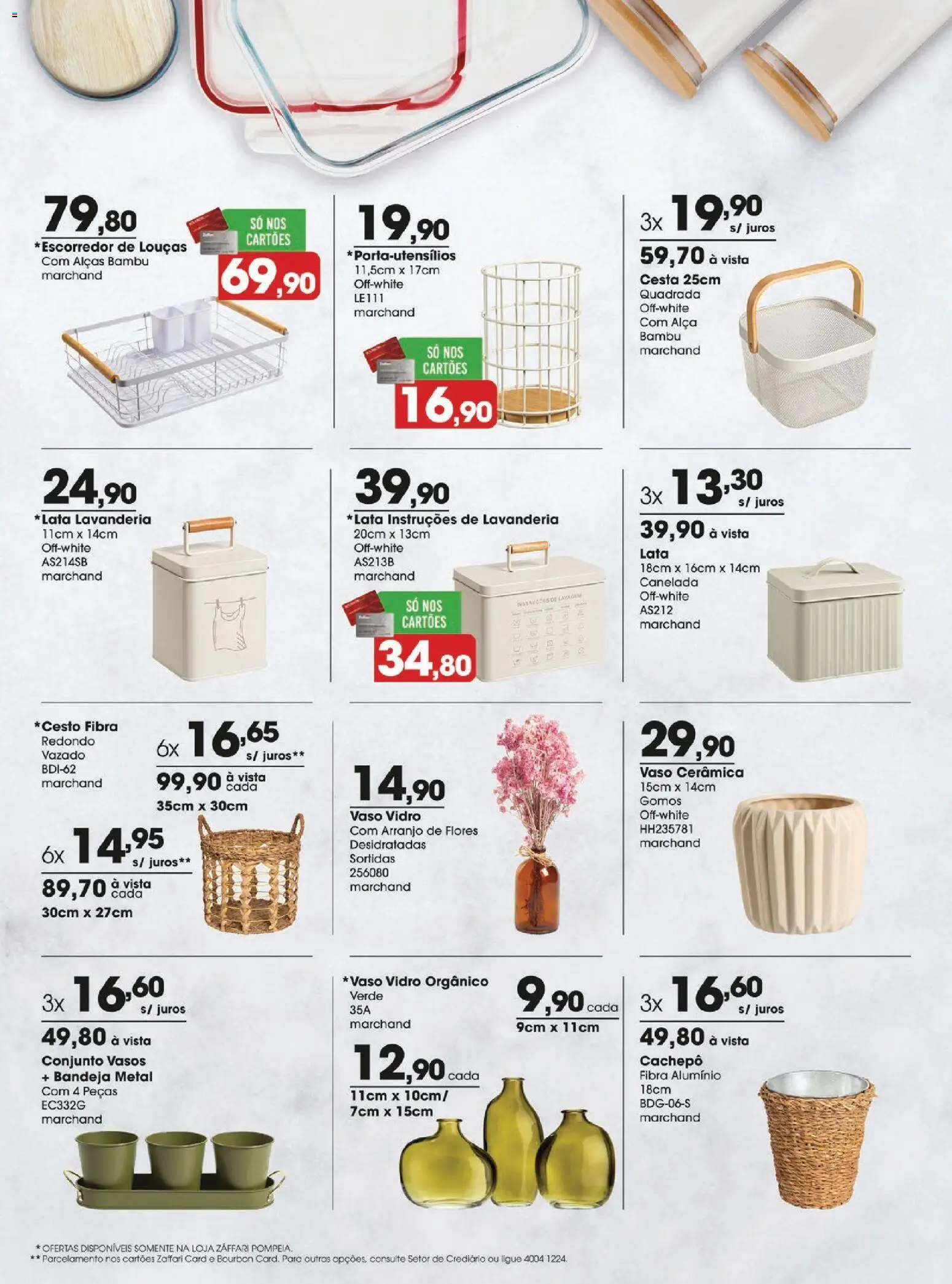 Zaffari Folheto - válido de 05.03.2026 | Página: 5 | Produtos: Flores, Cesta, Vaso, Bandeja