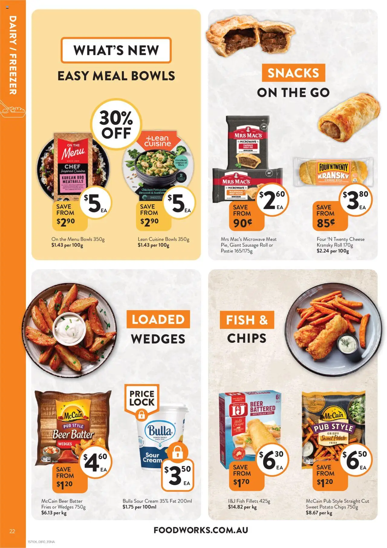 Foodworks catalogue - valid from 08.10.2025 | Page: 22 | Products: Chicken, Beef, Chips, Microwave
