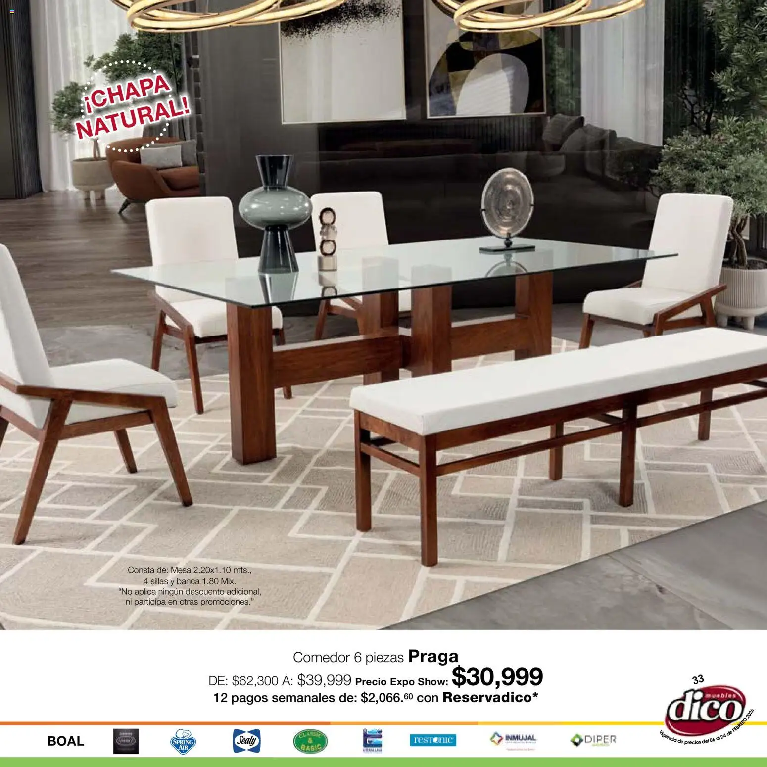 Nuevas ofertas de Muebles Dico válidas en toda la República Mexicana desde el 06.02.2026. ¡Encuentra las mejores ofertas en Muebles Dico catálogo Expo Show! | Página: 33