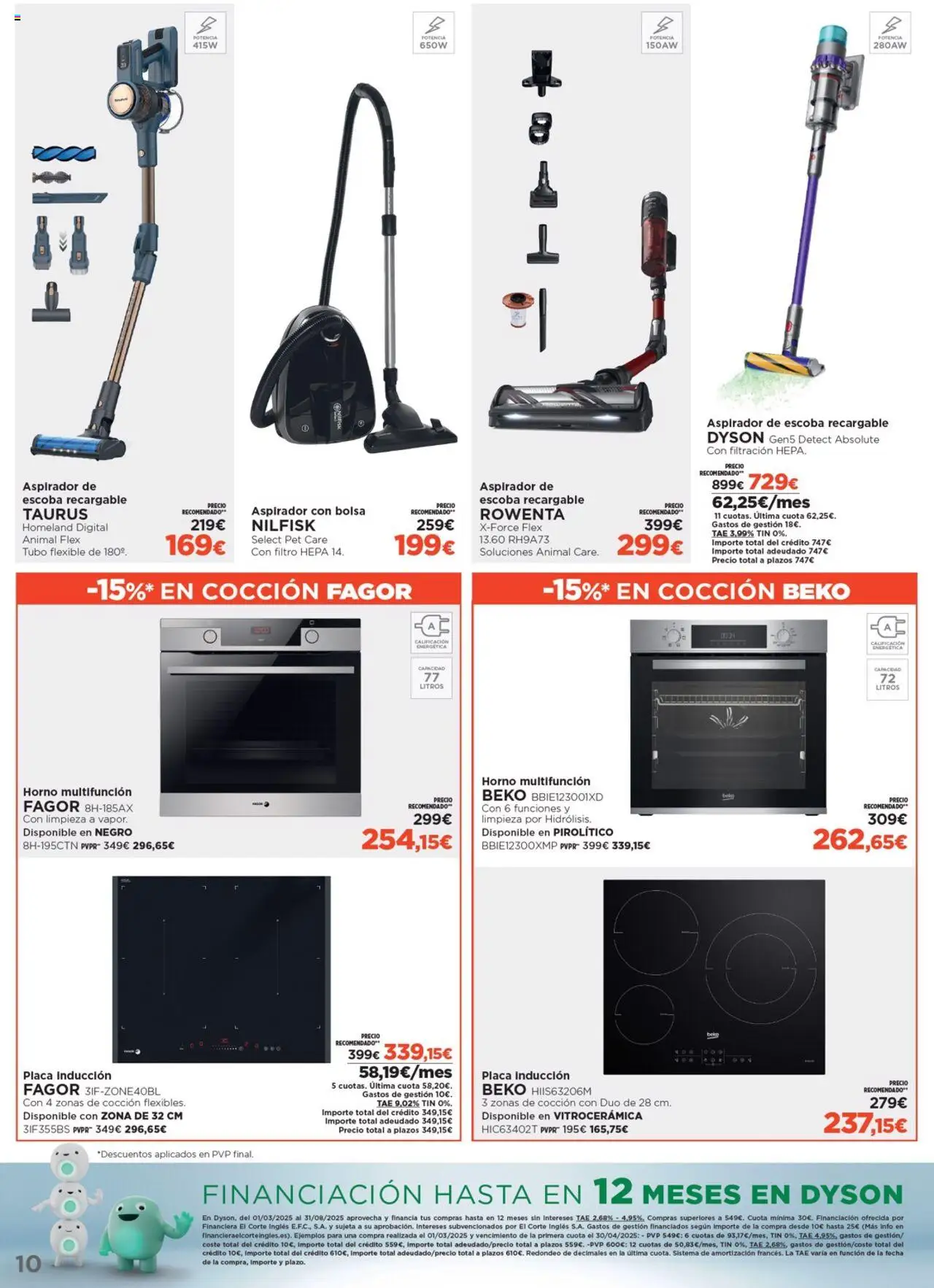 Nuevas ofertas de El Corte Inglés válidas en toda la República Mexicana desde el 07.08.2025. ¡Encuentra las mejores ofertas en El Corte Inglés - Catálogo Los Tecnoprecios! | Página: 10 | Productos: Bolsa, Horno, Escoba, Flexible