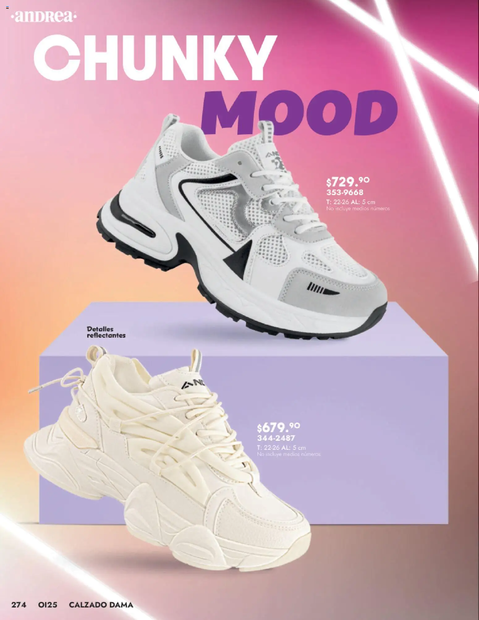 Nuevas ofertas de Andrea válidas en toda la República Mexicana desde el 24.08.2025. ¡Encuentra las mejores ofertas en Andrea - Catálogo Calzado Dama! | Página: 274 | Productos: Camisa, Falda