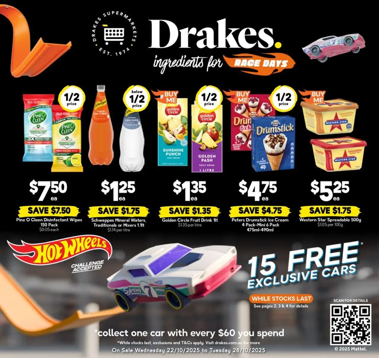Drakes catalogue - valid from 22.10.2025 | Page: 1 | Products: Cream, Ice cream, Water
