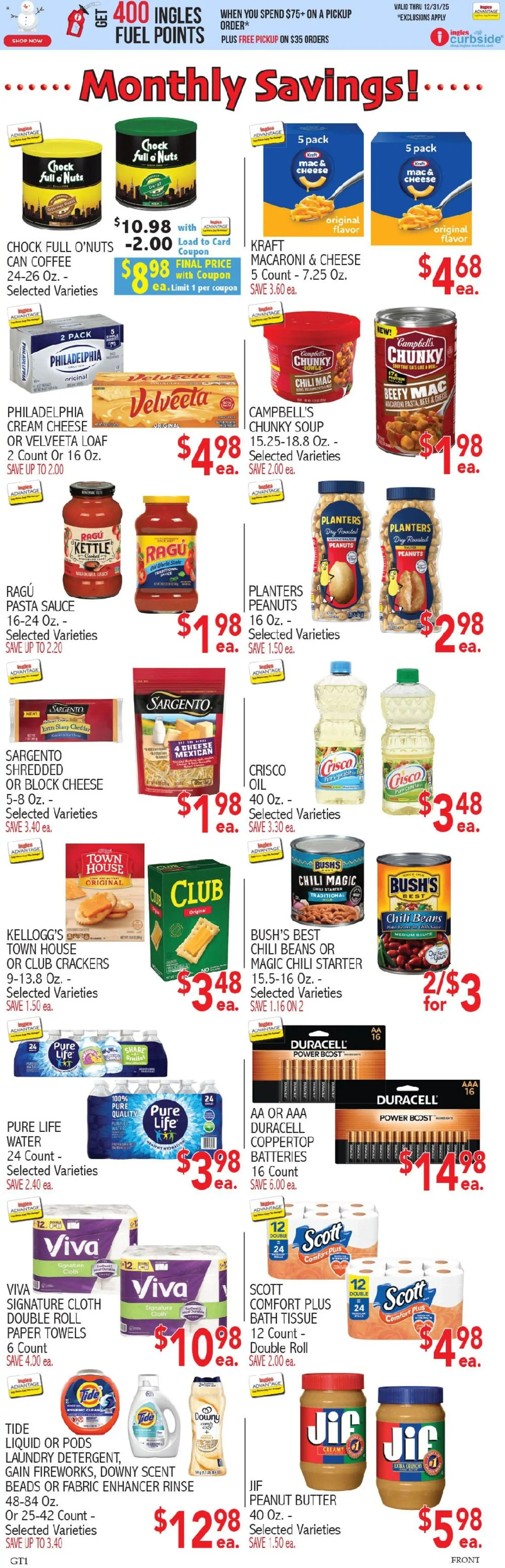 Ingles Weekly Ad - valid from 03.12.2025 | Page: 5 | Products: Butter, Nuts, Sauce, Starter