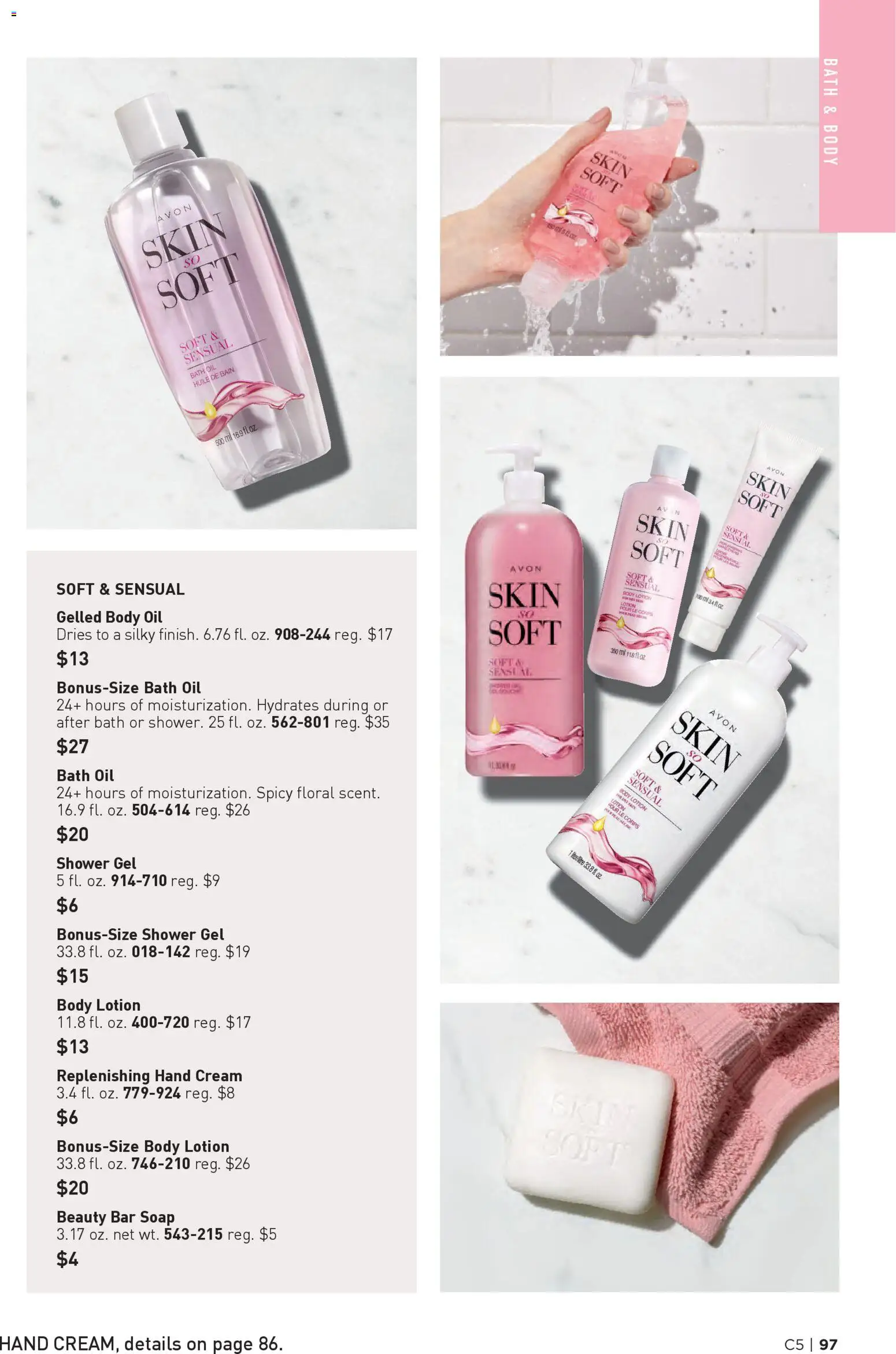Avon Brochure - valid from 25.02.2026 | Page: 97 | Products: Bath, Soap, Shower gel, Bar Soap