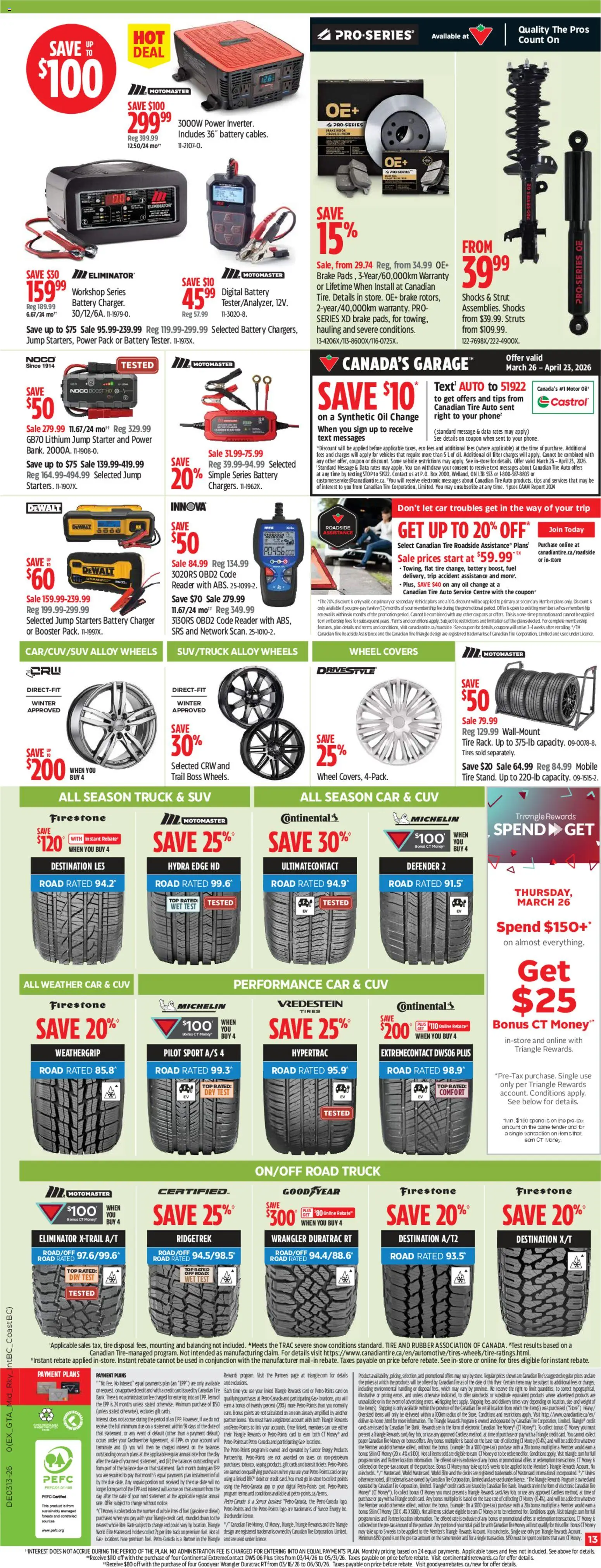 Canadian Tire flyer valid from 26.03.2026 | Page: 13