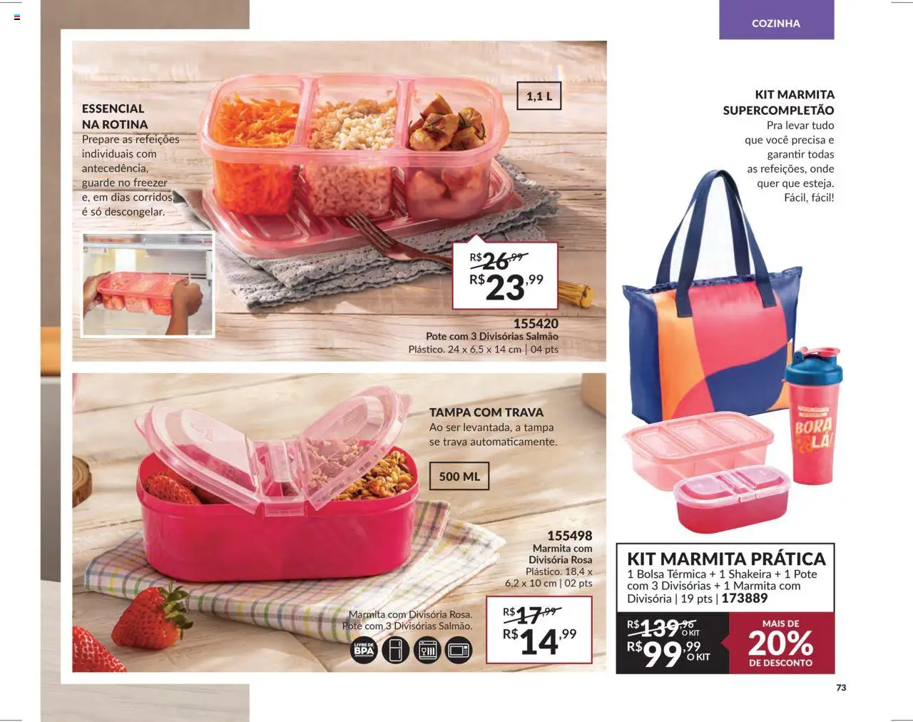 Avon Folheto - válido de 26.09.2025 | Página: 73 | Produtos: Salmão, Freezer, Bolsa