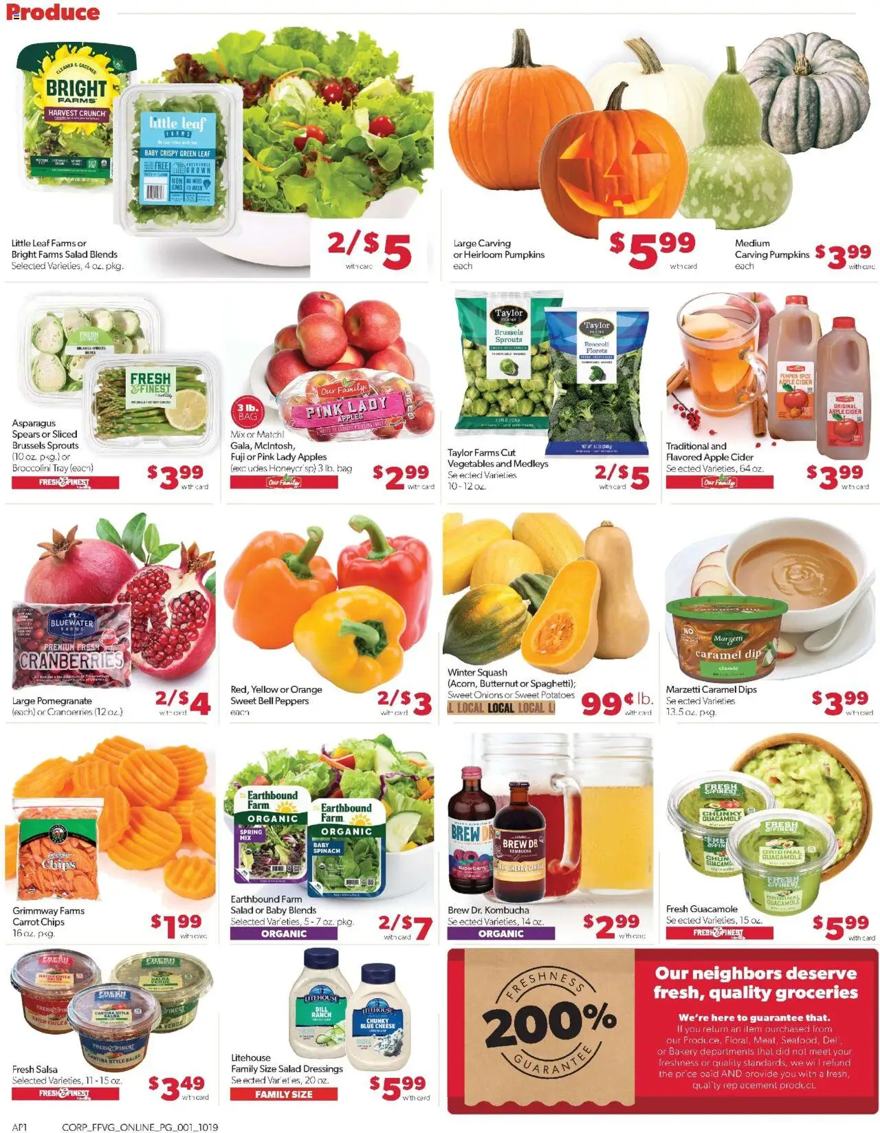 Family Fare Weekly Ad - valid from 19.10.2025 | Page: 7 | Products: Cider, Peppers, Brussels Sprouts, Chips