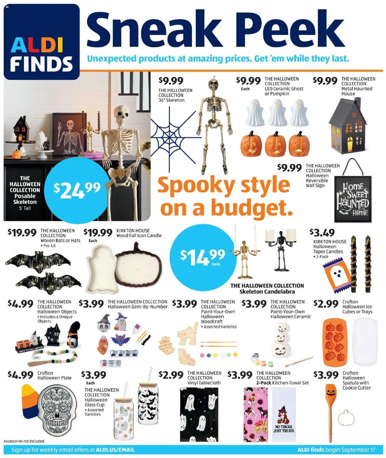 Aldi In Store Ad - valid from 17.09.2025 | Page: 1 | Products: Pumpkin, Cutter
