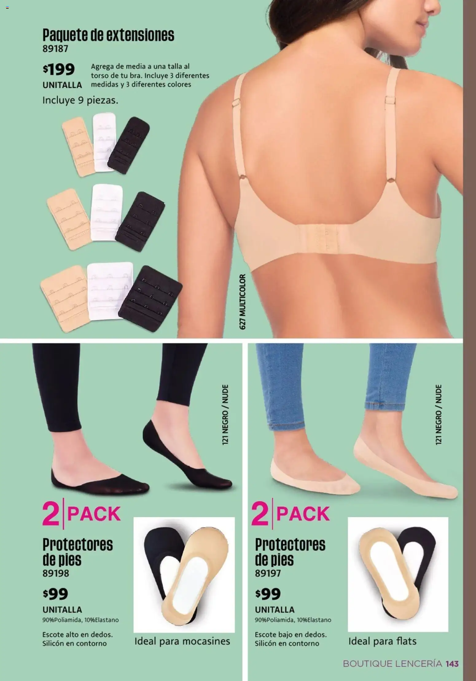 Nuevas ofertas de Ilusión válidas en toda la República Mexicana desde el 01.04.2026. ¡Encuentra las mejores ofertas en Ilusión catálogo Primavera! | Página: 147 | Productos: Mocasines, Contorno, Lenceria