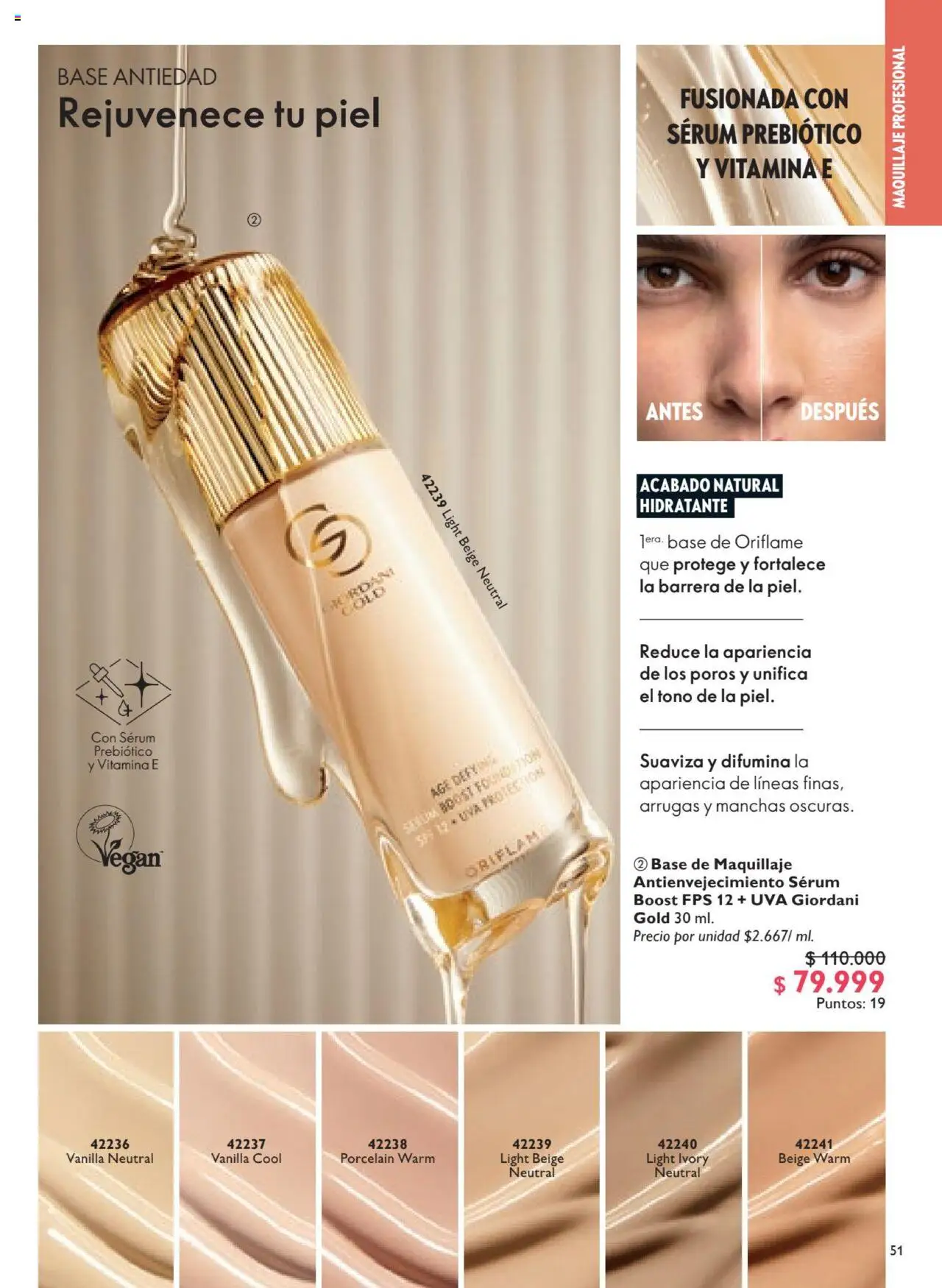Oriflame revista - valida desde el 12.07.2025 | Página: 51 | Productos: Base de maquillaje, Serum, Maquillaje, Uva