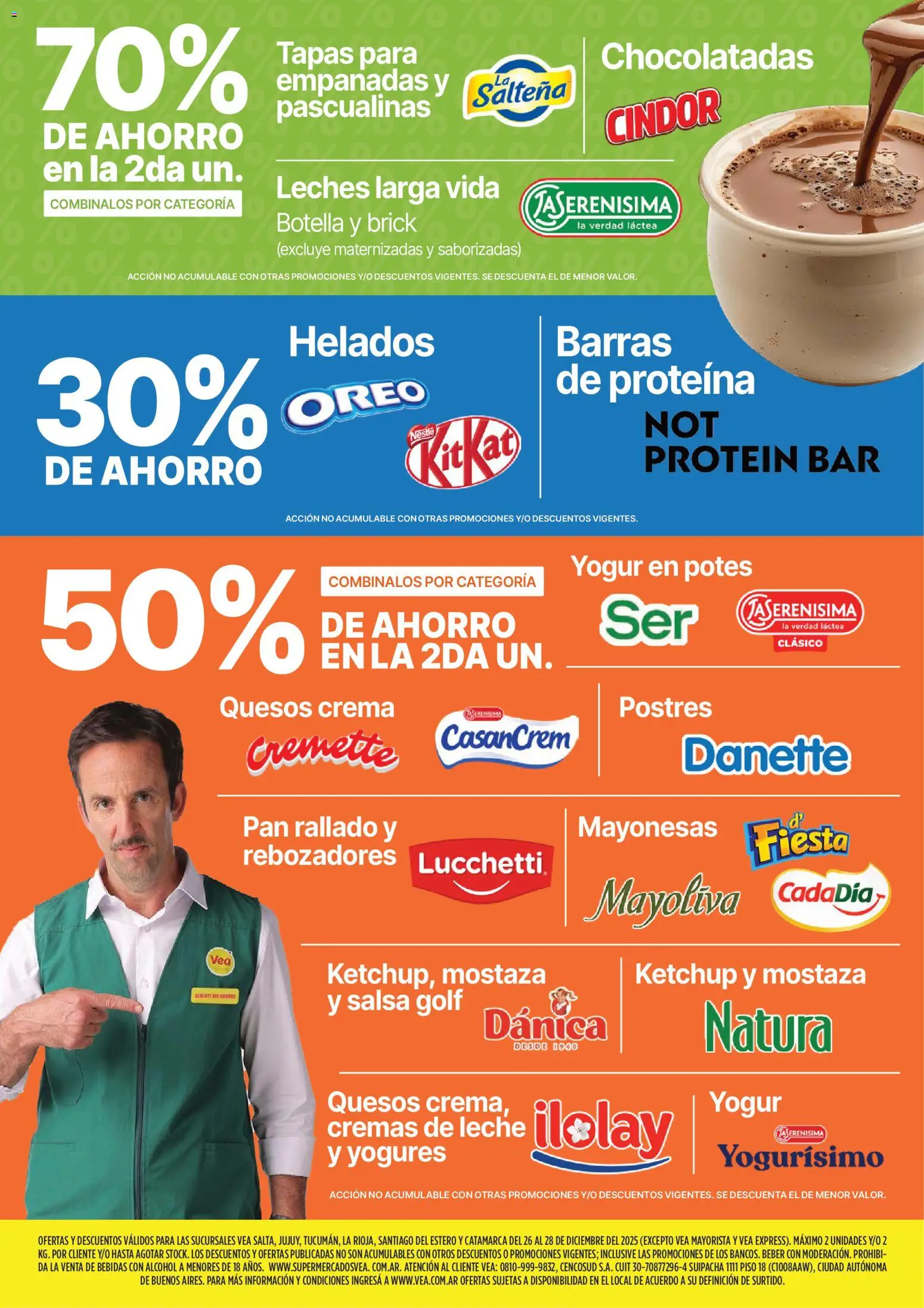 Vea - Oferta fin de semana │ válido desde el 26.12.2025 | Página: 4 | Productos: Salsa Golf, Leche, Pan, Crema