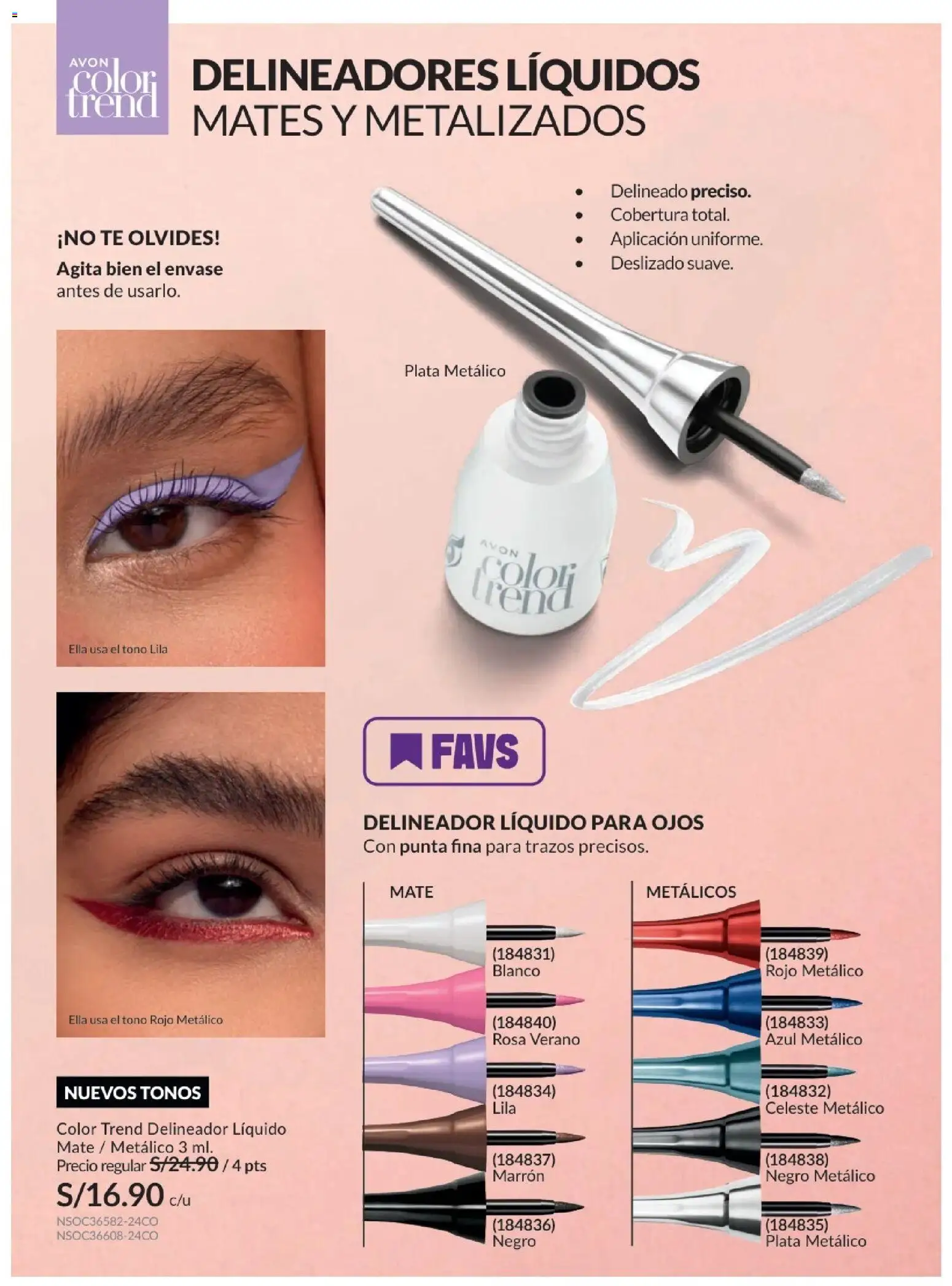 Catálogo Avon válido desde 21.04.2026 | Página: 69 | Productos: Delineador, Té