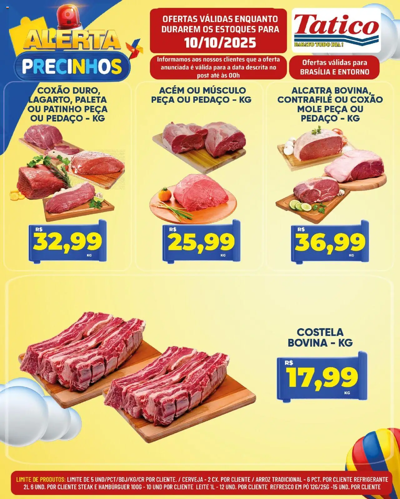 Tatico Folheto - válido de 11.10.2025 | Página: 39 | Produtos: Refresco, Acém, Cerveja, Arroz