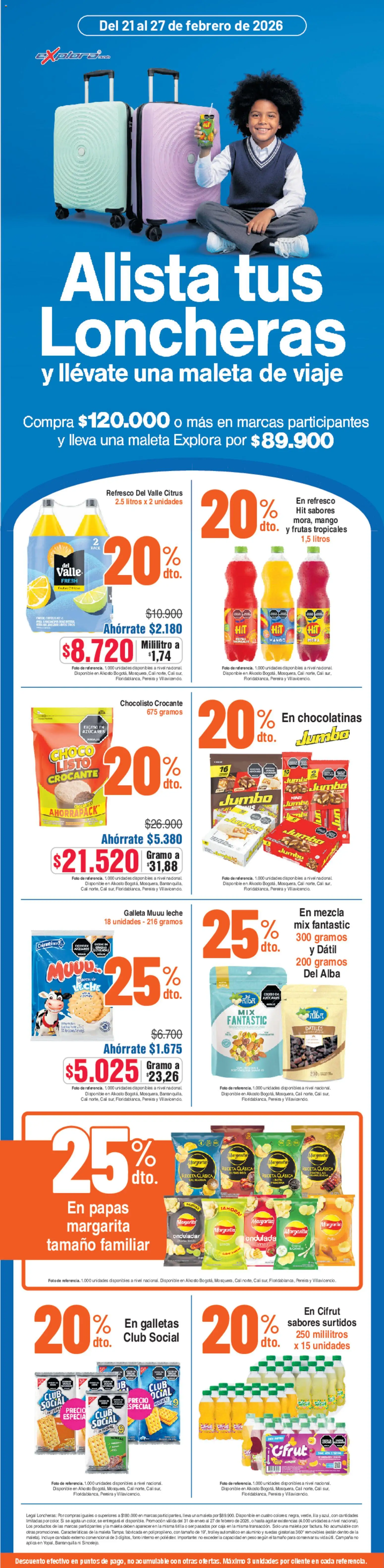 Alkosto revista - valida desde el 21.02.2026 | Página: 3 | Productos: Maleta, Mango, Caja, Plátano