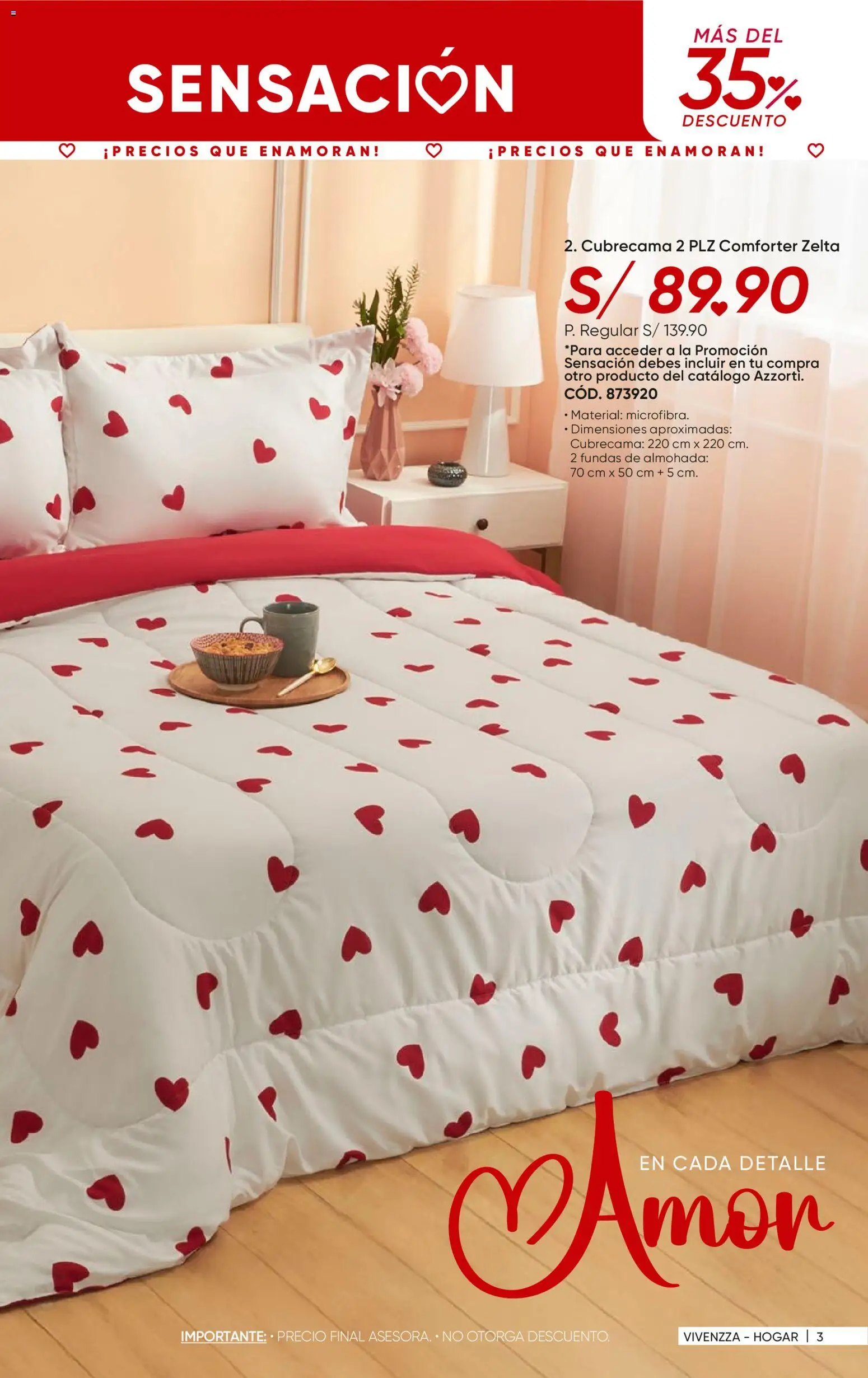 Catálogo Azzorti válido desde 07.01.2026 | Página: 4 | Productos: Almohada