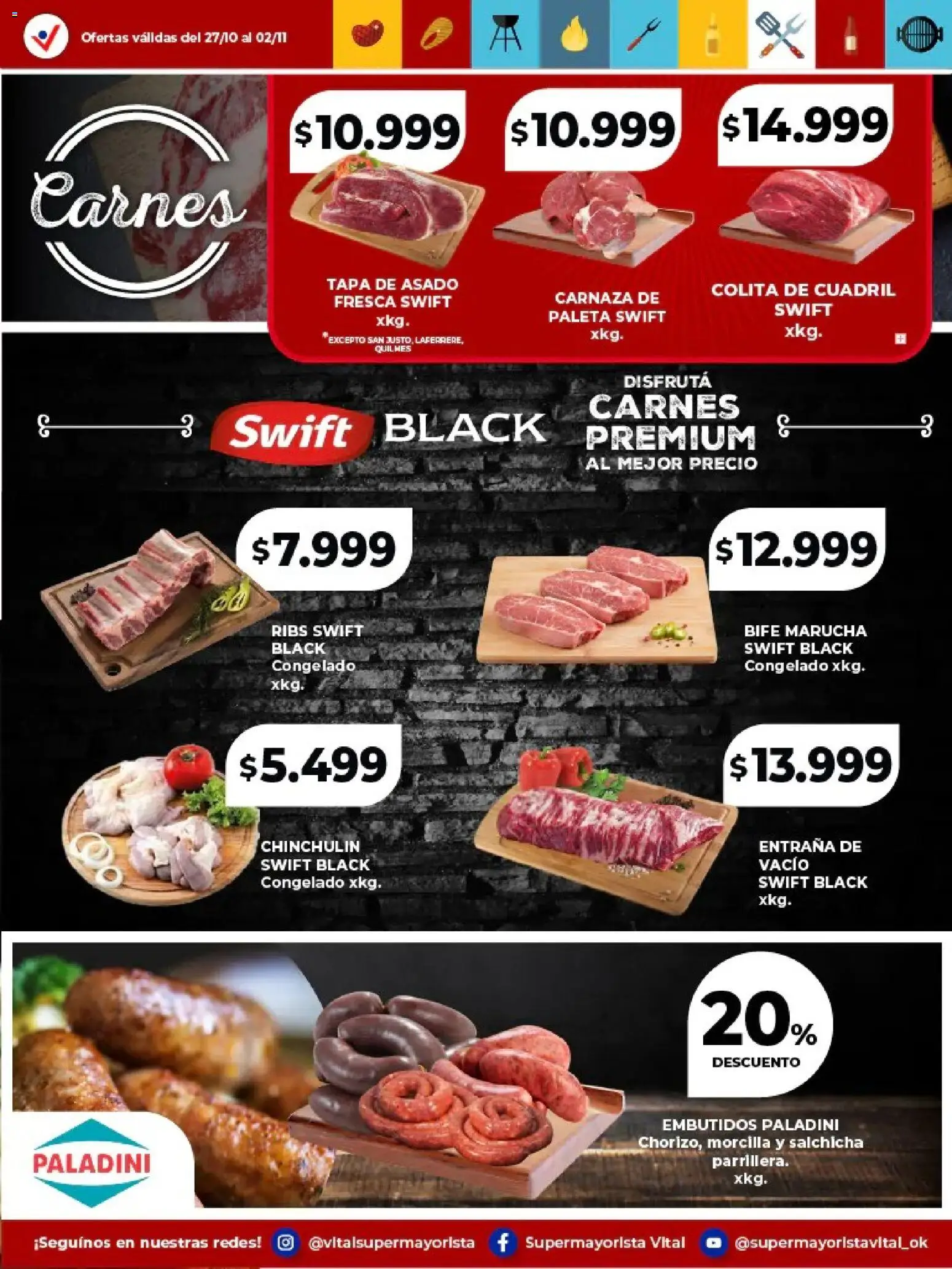 Vital - Especial de frescos - Abasto │ válido desde el 27.10.2025 | Página: 2 | Productos: Salchicha, Paleta, Morcilla