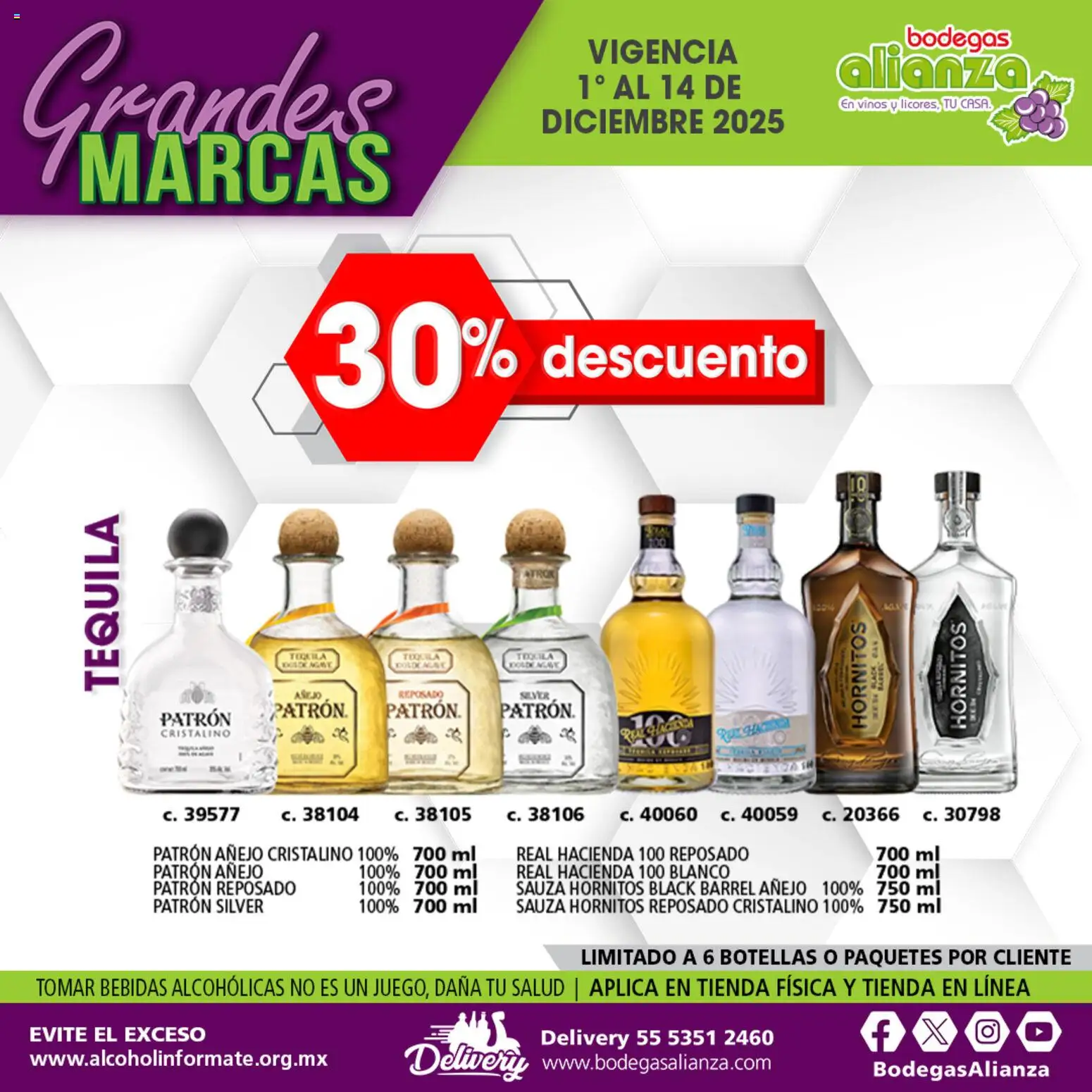 Nuevas ofertas de Bodegas Alianza válidas en toda la República Mexicana desde el 01.12.2025. ¡Encuentra las mejores ofertas en Bodegas Alianza catálogo Grandes Marcas! | Página: 2 | Productos: Tequila