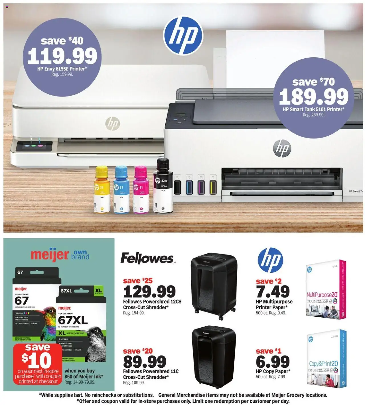 Meijer Early fall finds at great prices - valid from 24.08.2025 | Page: 6 | Products: Ink, Printer