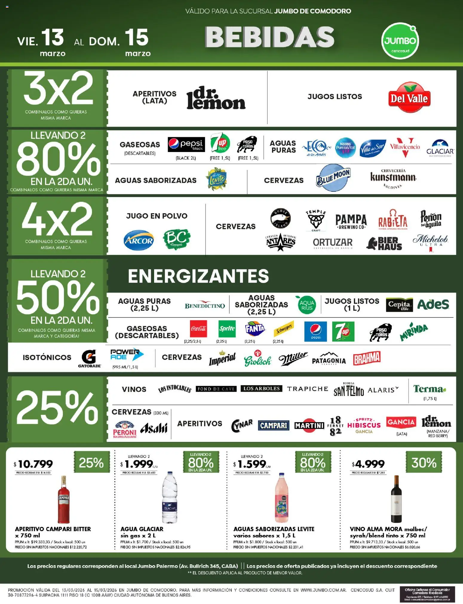 Jumbo ofertas │ válido desde el 13.02.2026 | Página: 5 | Productos: Teléfono, Polvo, Jugo, Vino