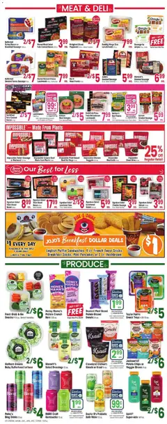 Preview of Jewel Osco weekly ads valid from 07.01.2026 | Page: 3 | Products: Butter, Beef, Pineapple, Hot Dogs