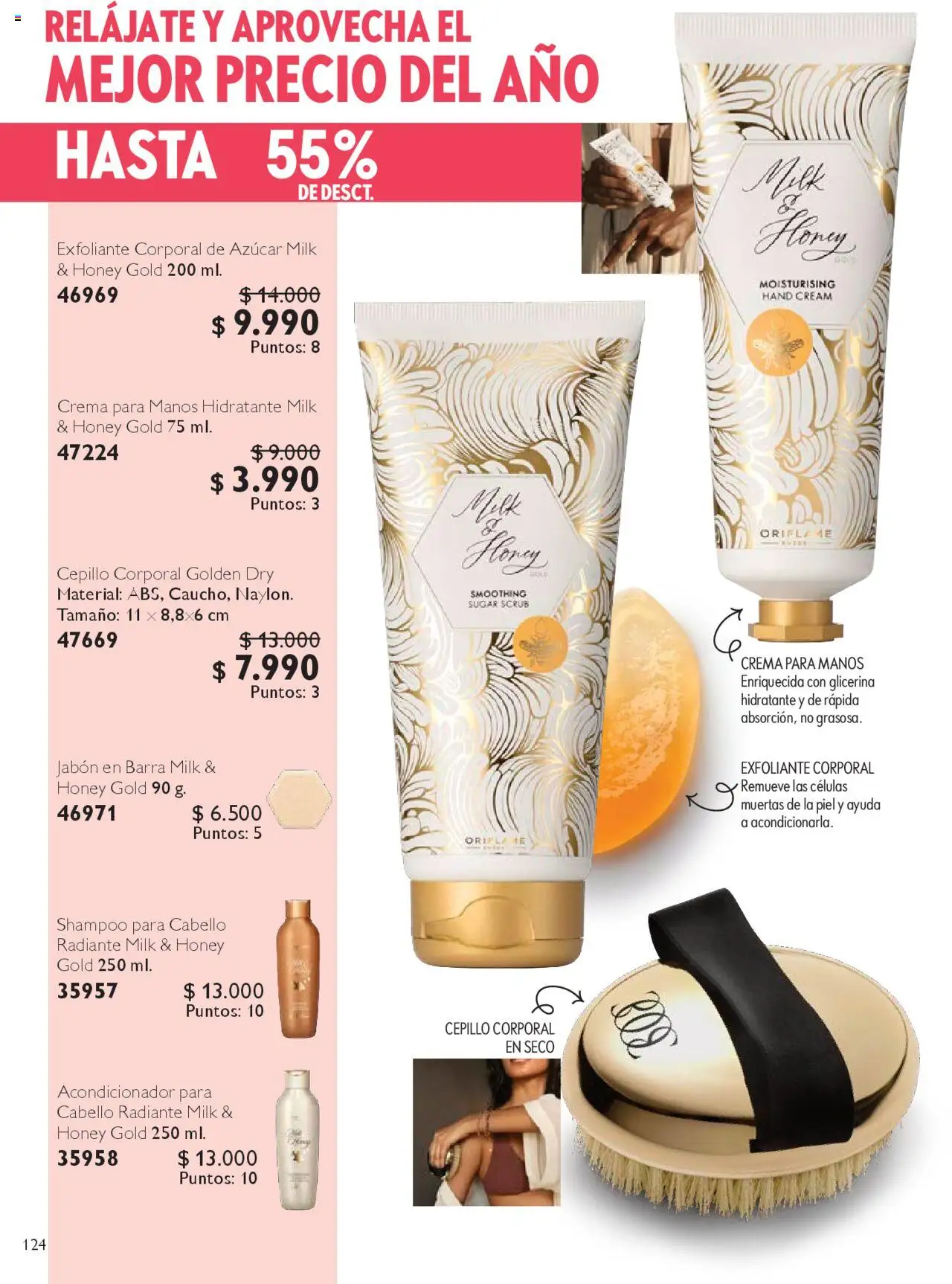 Oriflame catálogo │ válido desde el 04.10.2025 | Página: 124 | Productos: Cepillo, Shampoo, Azucar, Crema