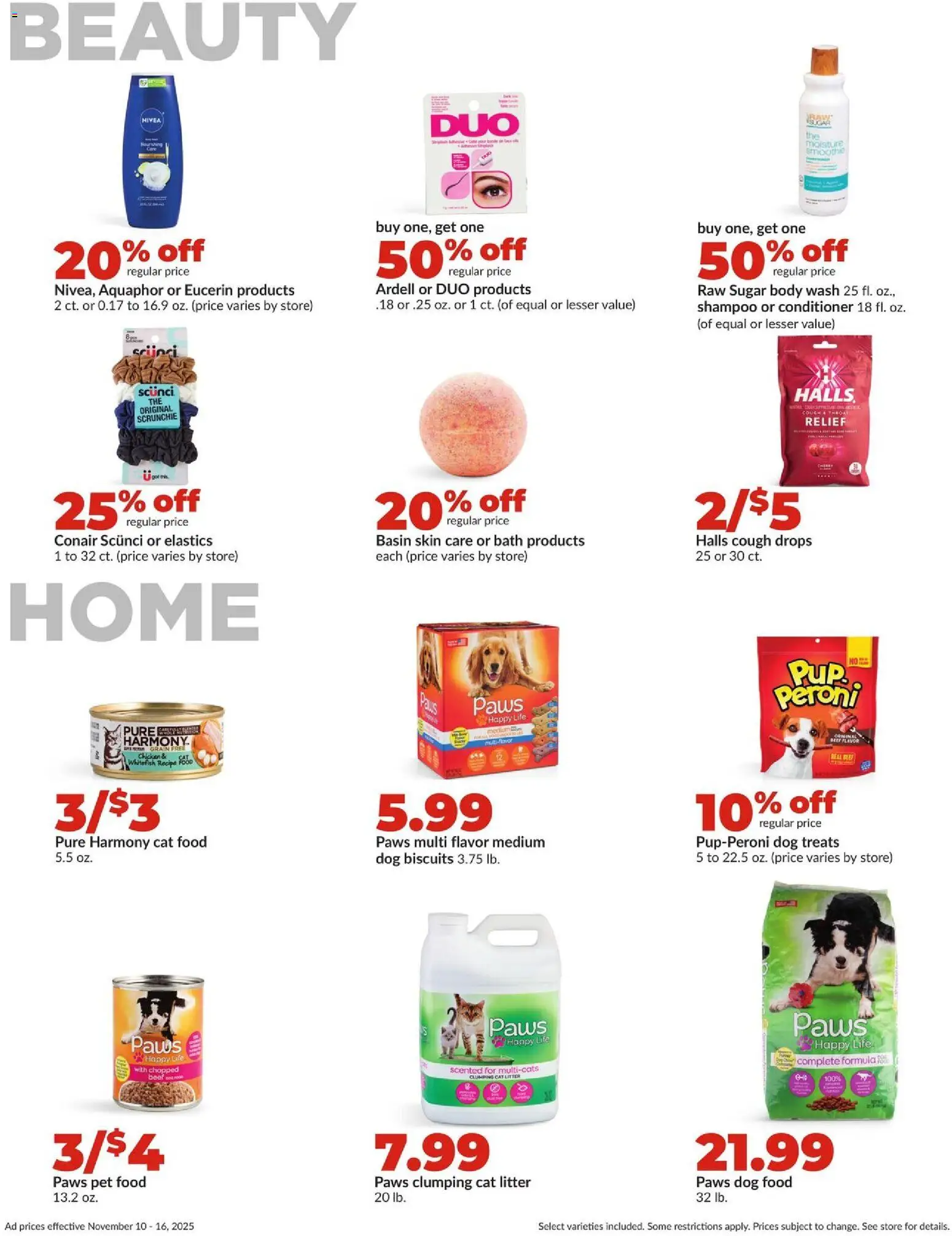 HyVee Weekly Ad - valid from 10.11.2025 | Page: 40 | Products: Cat Litter, Shampoo, Conditioner, Body Wash
