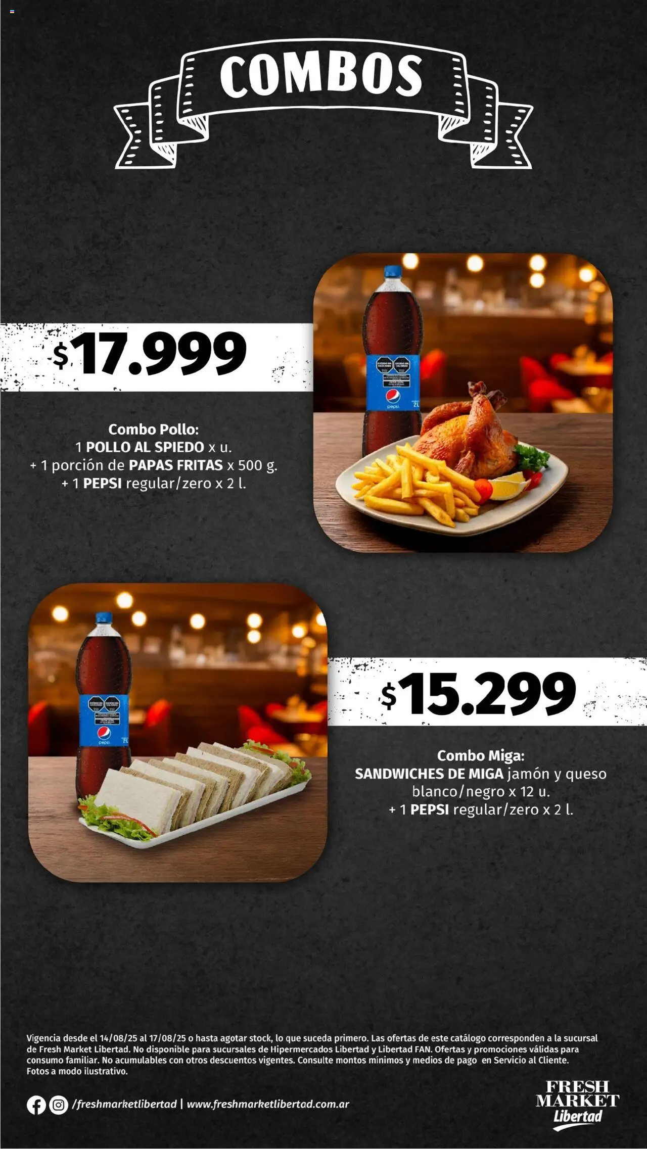 Hipermercado Libertad - Juntadas - DOT │ válido desde el 14.08.2025 | Página: 4 | Productos: Pollo, Queso, Jamón, Papas fritas