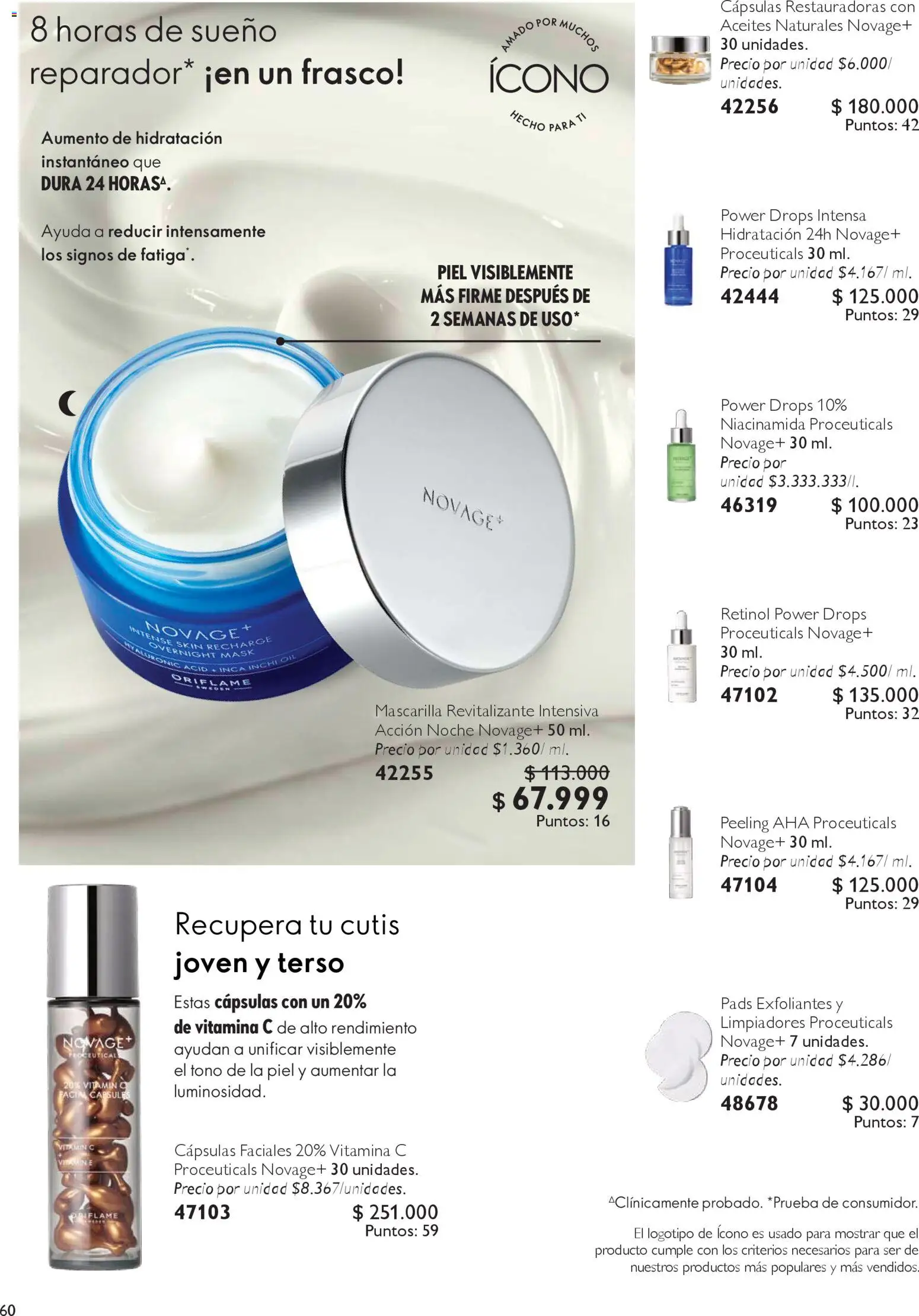Oriflame revista - valida desde el 14.02.2026 | Página: 60 | Productos: Frasco, Mascarilla, Peeling