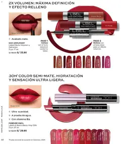 Vista previa de folleto L'Bel - Campaña 18 de la L'Bel válido desde 14.11.2025 | Página: 32 | Productos: Maquillaje