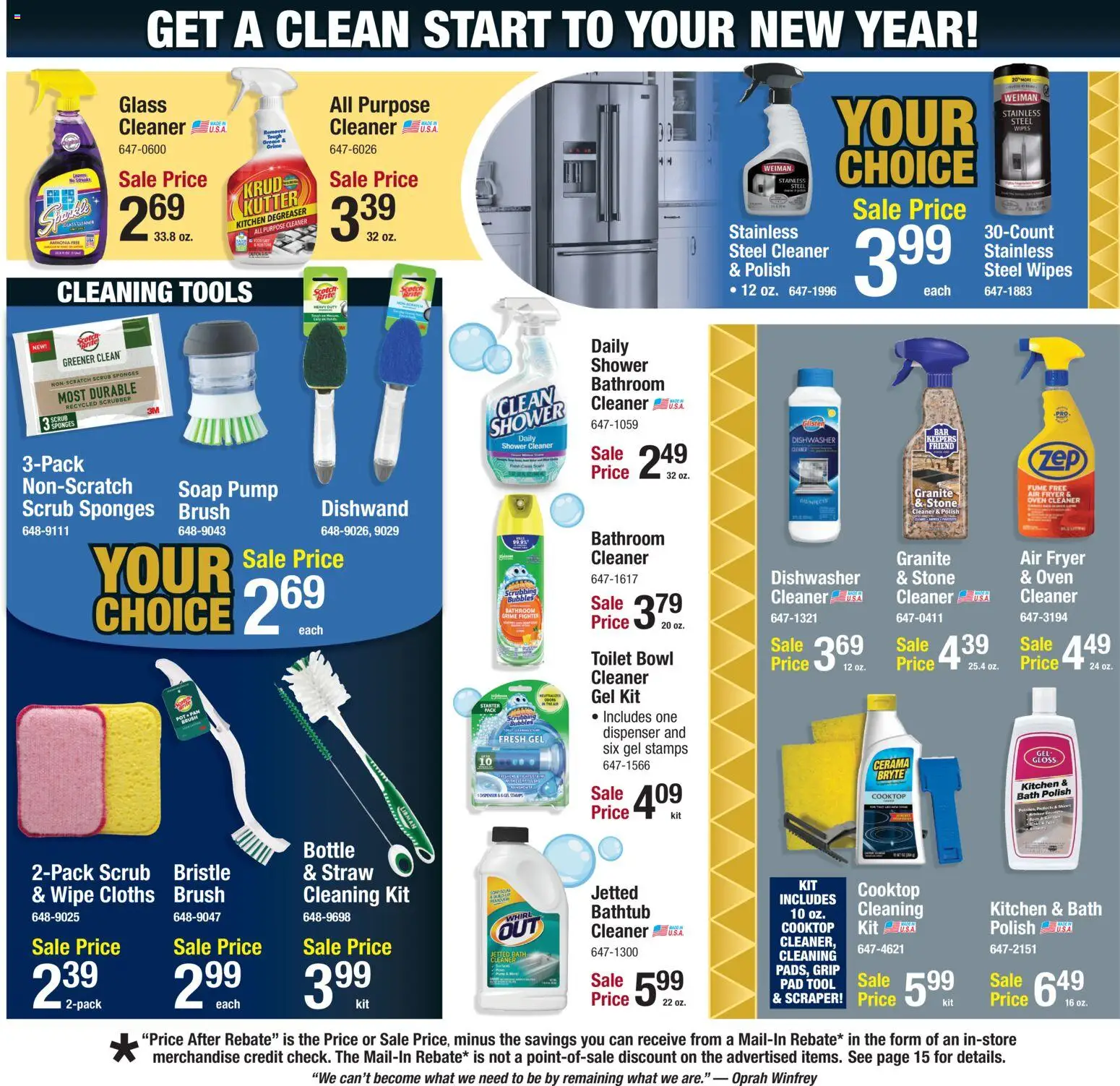 Menards - Weekly Ad - valid from 31.12.2025 | Page: 16 | Products: Fryer, Pump, Shower, Pan