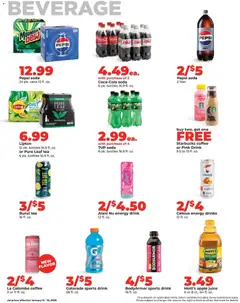Preview of HyVee weekly ads valid from 12.01.2026 | Page: 24 | Products: Coffee, Juice, Tea, Sugar