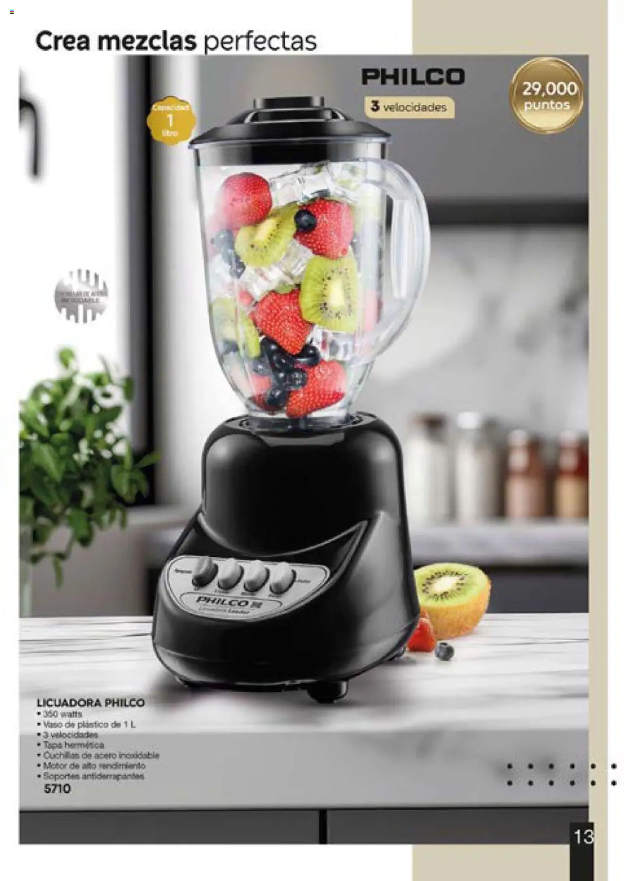 Nuevas ofertas de Fuller válidas en toda la República Mexicana desde el 13.06.2025. ¡Encuentra las mejores ofertas en Fuller catálogo Puntos! | Página: 13 | Productos: Licuadora