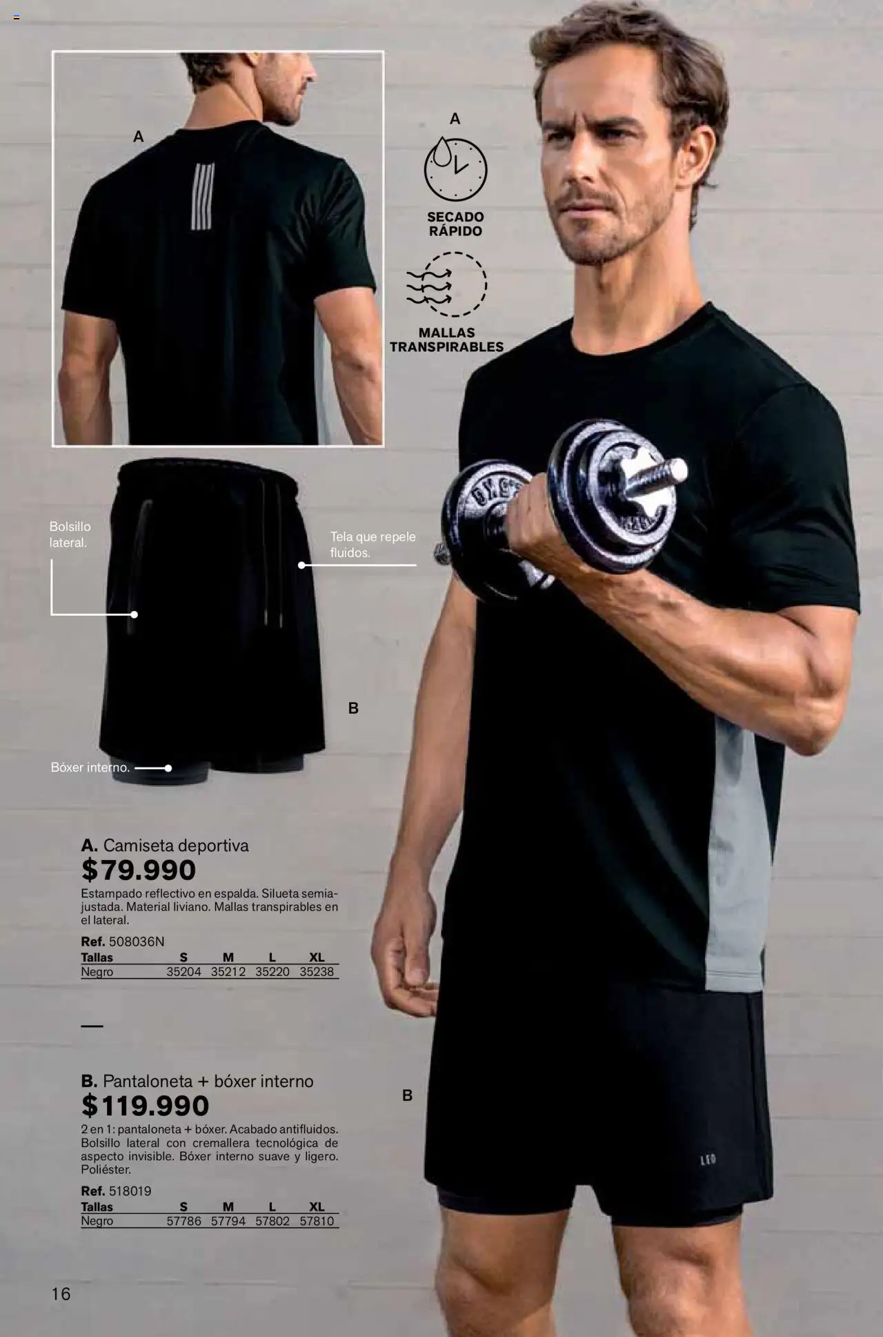 Leonisa revista - valida desde el 04.08.2025 | Página: 16 | Productos: Camiseta, Pantaloneta
