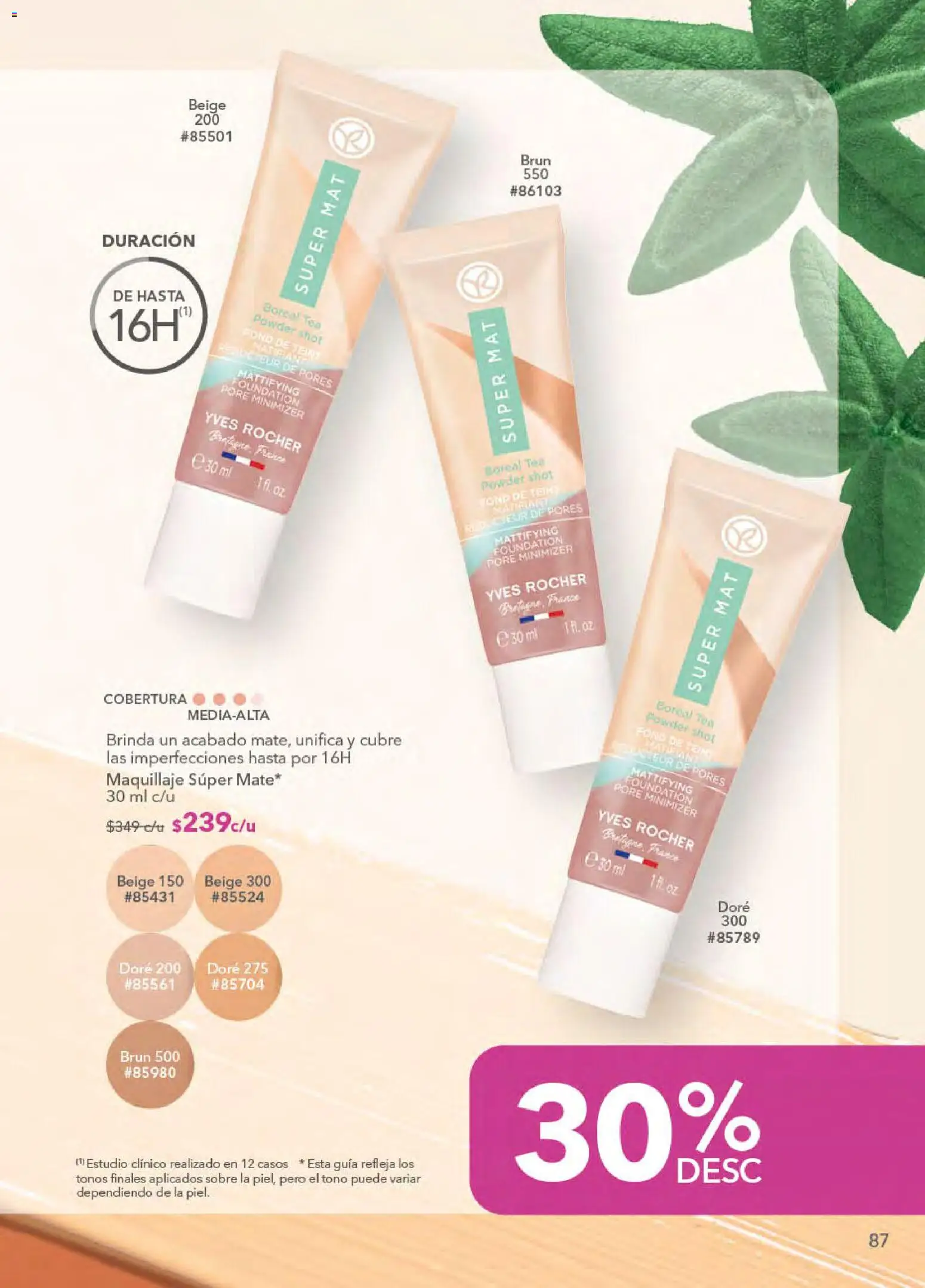 Nuevas ofertas de Yves Rocher válidas en toda la República Mexicana desde el 21.04.2026. ¡Encuentra las mejores ofertas en Yves Rocher campaña 6 2026! | Página: 89 | Productos: Shot, Maquillaje, Sobre