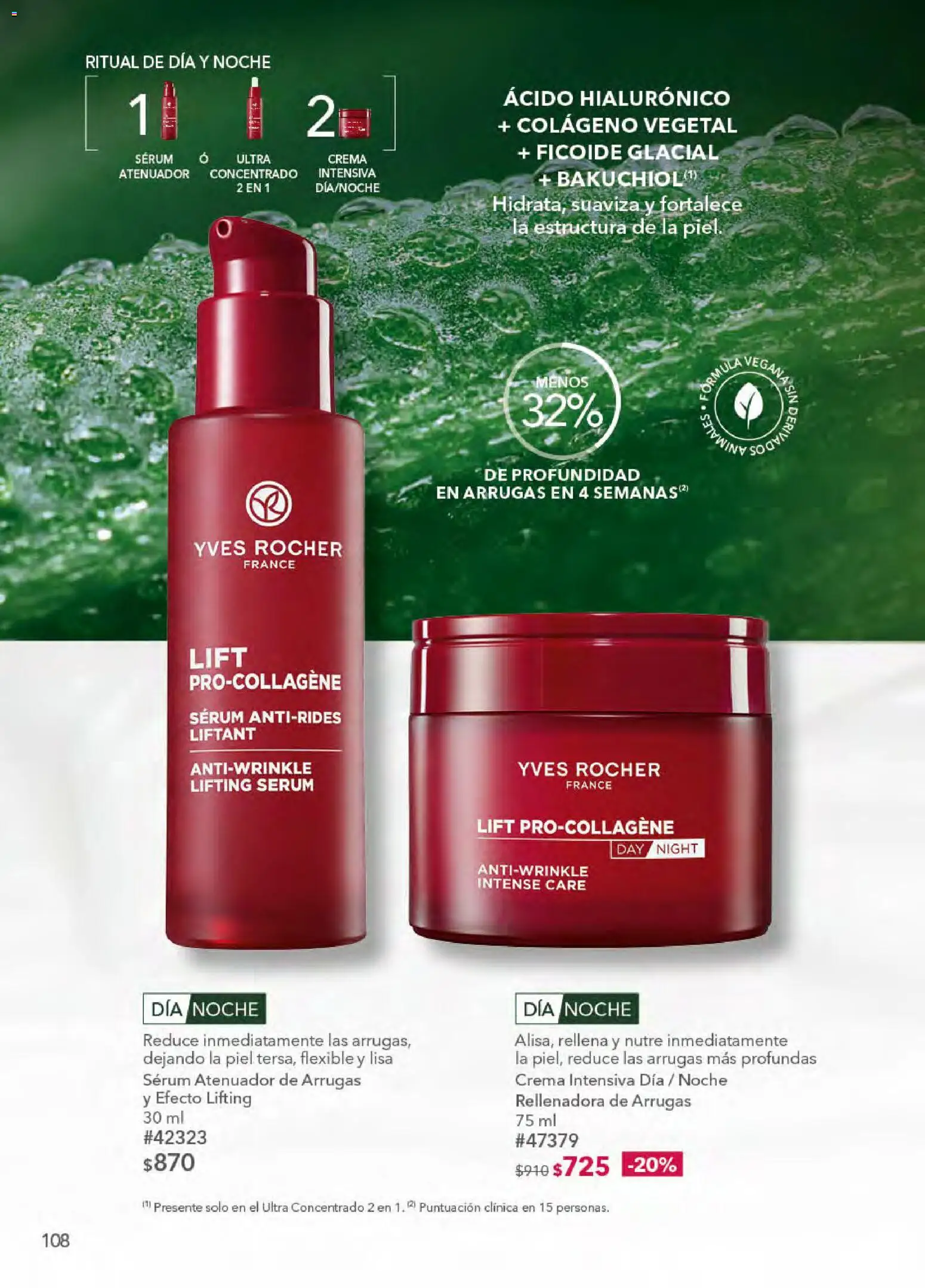 Nuevas ofertas de Yves Rocher válidas en toda la República Mexicana desde el 21.04.2026. ¡Encuentra las mejores ofertas en Yves Rocher campaña 6 2026! | Página: 110 | Productos: Serum, Crema, Atenuador, Flexible