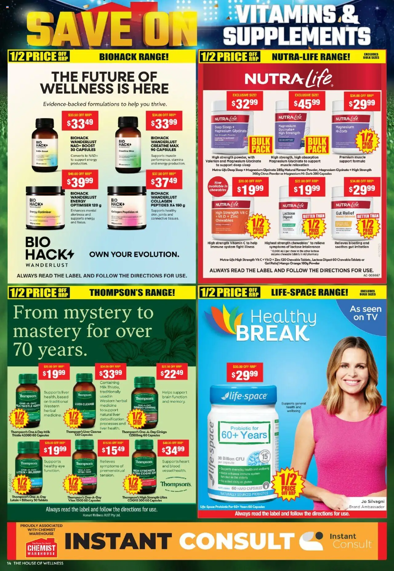 Chemist Warehouse catalogue - valid from 08.09.2025 | Page: 14 | Products: Powder, Dairy, Tablets, Vitamin