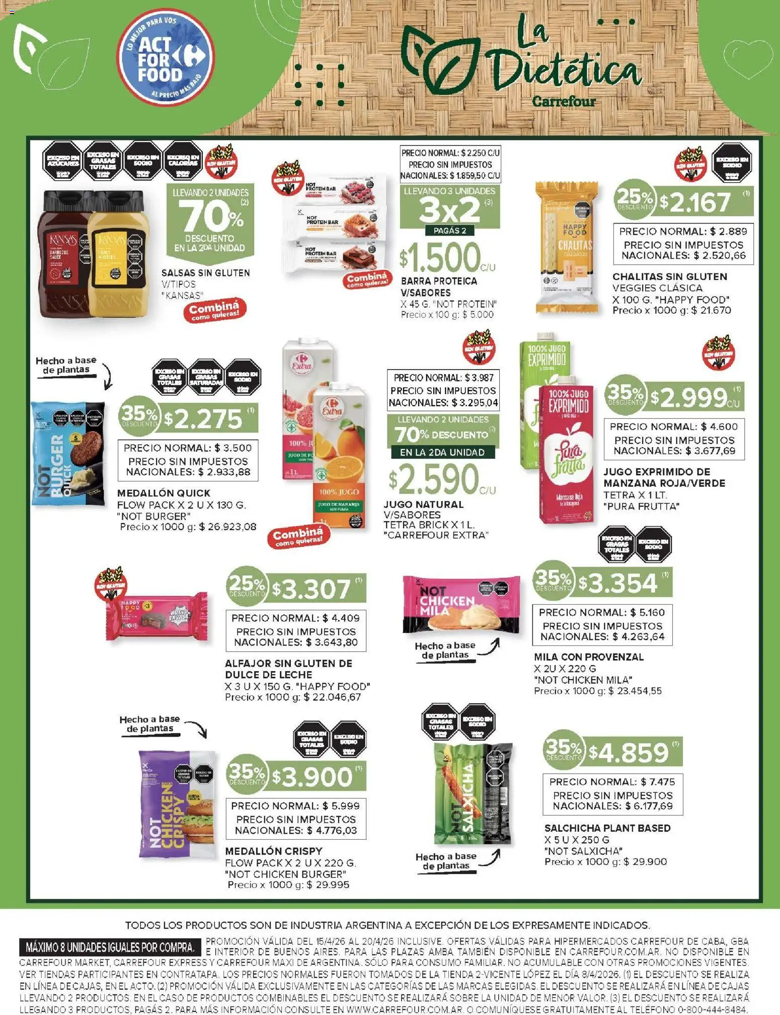 Carrefour ofertas │ válido desde el 15.04.2026 | Página: 13 | Productos: Caso, Sobre, Dulce de leche, Alfajor