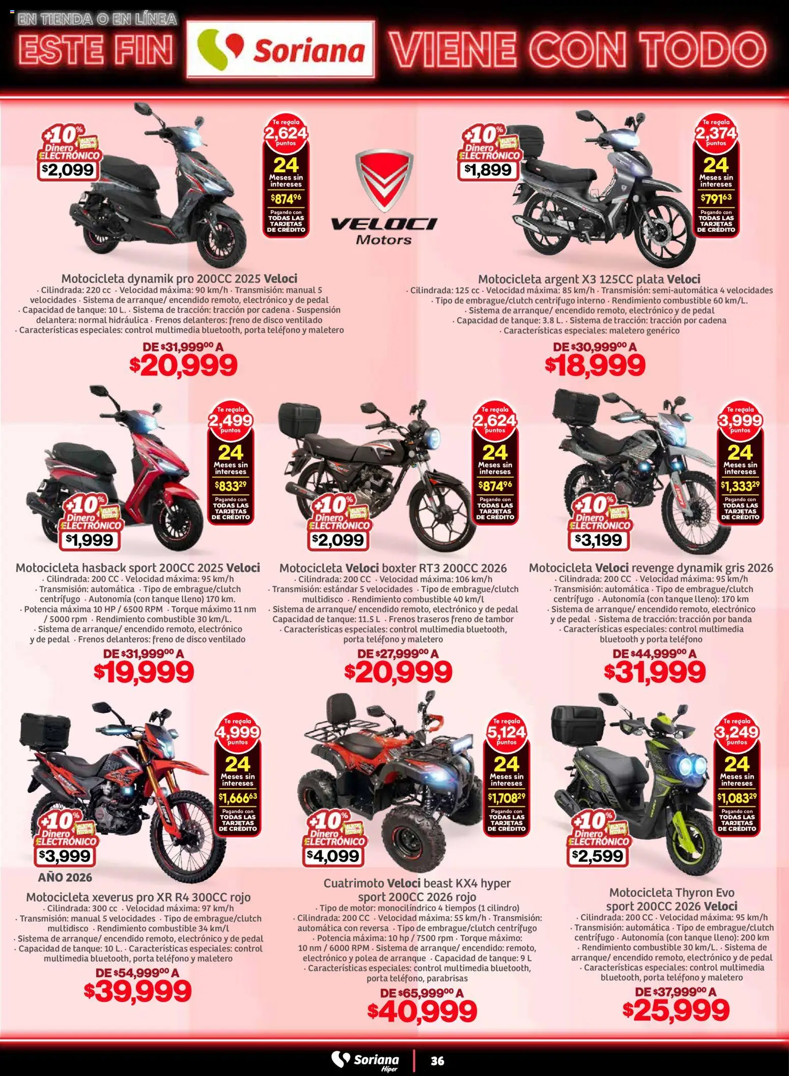 Nuevas ofertas de Soriana válidas en toda la República Mexicana desde el 05.11.2025. ¡Encuentra las mejores ofertas en Soriana - Este fin Soriana viene con todo Súper Nacional! | Página: 36 | Productos: Disco, Té, Teléfono, Cadena