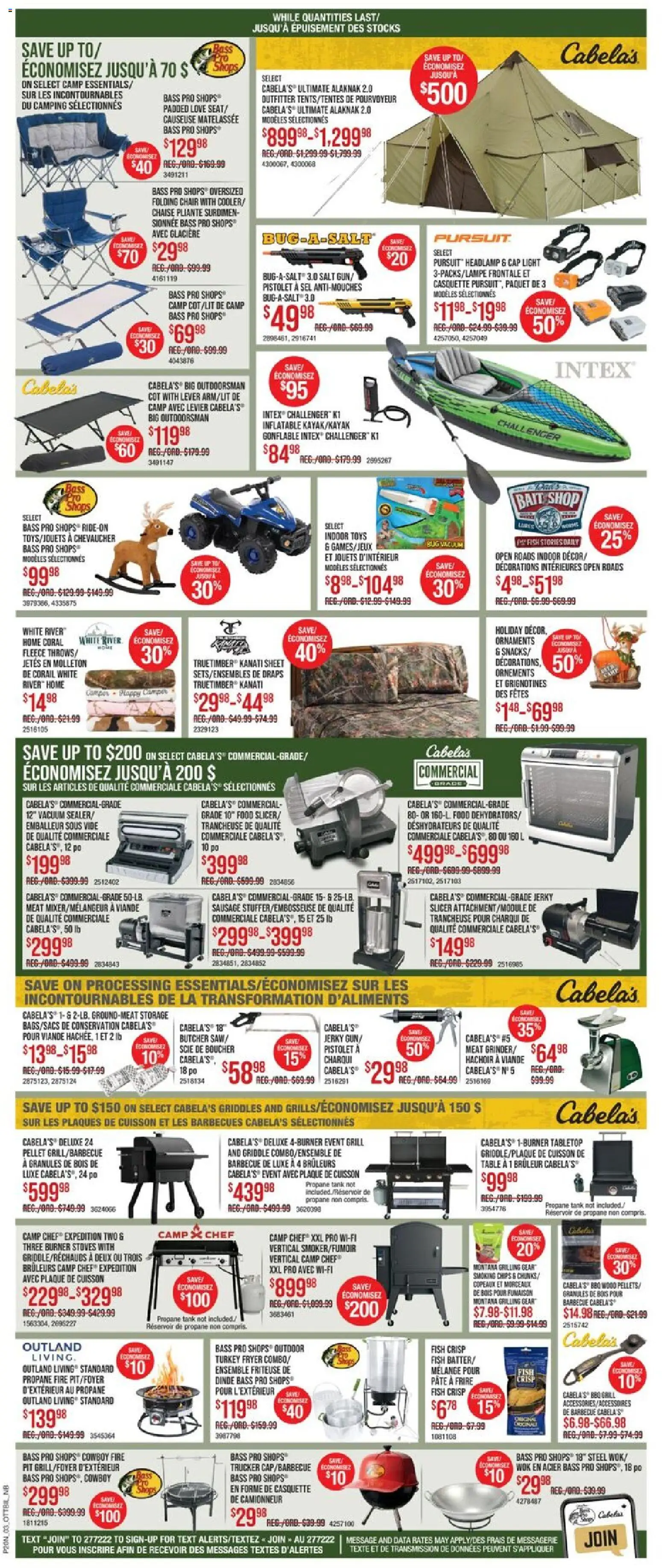 Cabelas flyer valid from 26.12.2025 | Page: 5 | Products: Fish, Cap, Grill, Chair