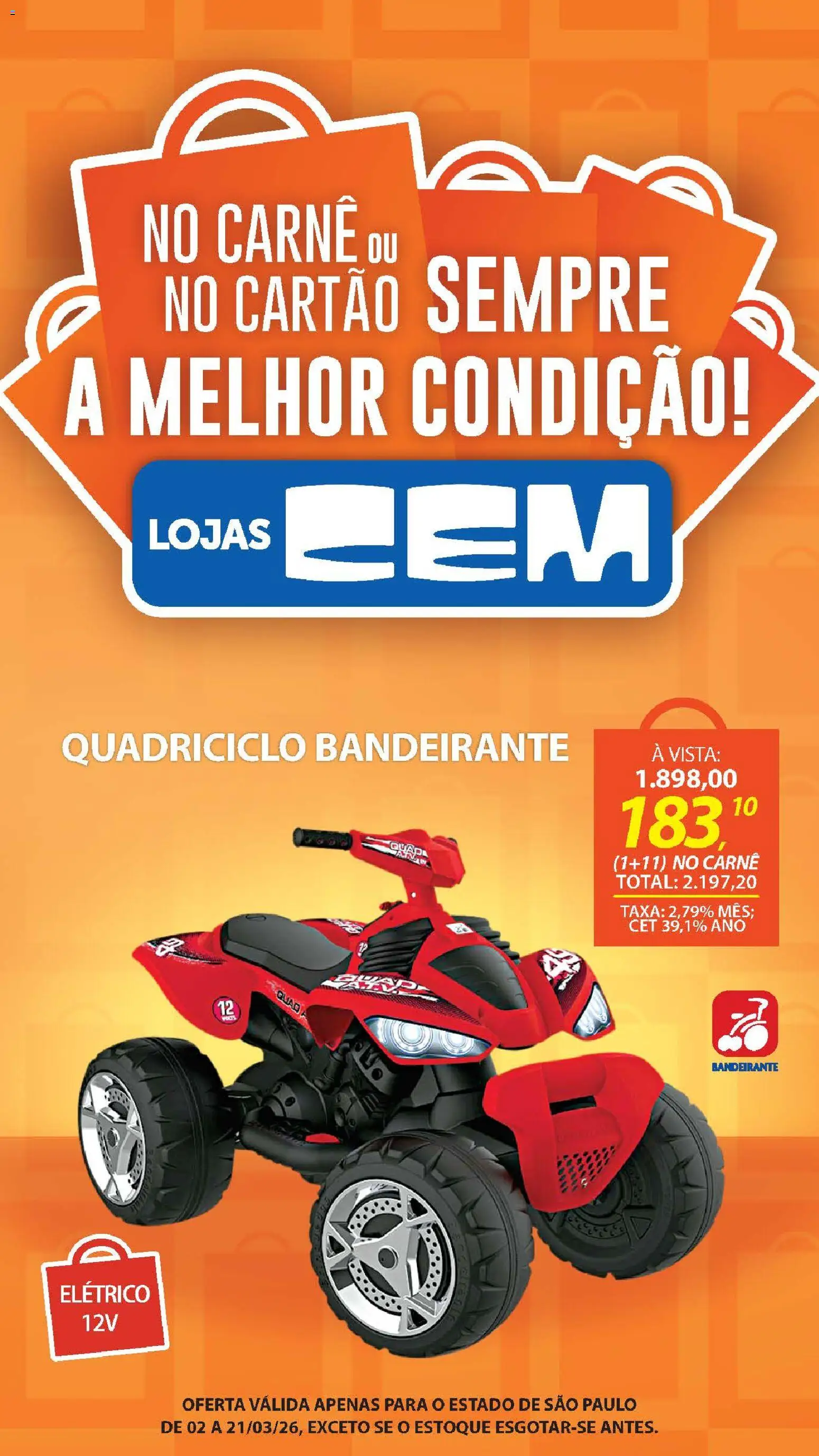 Lojas Cem Folheto - válido de 02.03.2026 | Página: 112 | Produtos: Carne