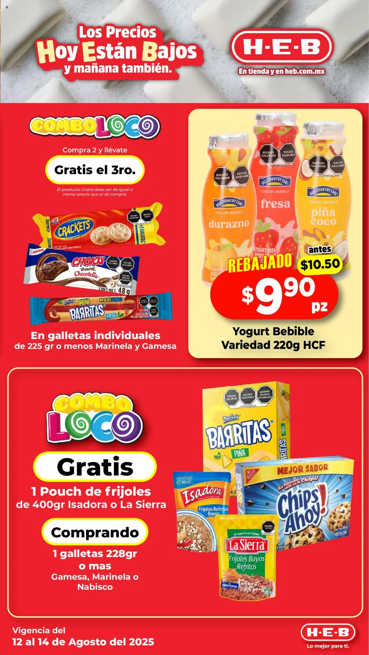 Nuevas ofertas de H-E-B válidas en toda la República Mexicana desde el 12.08.2025. ¡Encuentra las mejores ofertas en H-E-B - Folleto! | Página: 5 | Productos: Fresa, Durazno, Galletas, Sierra