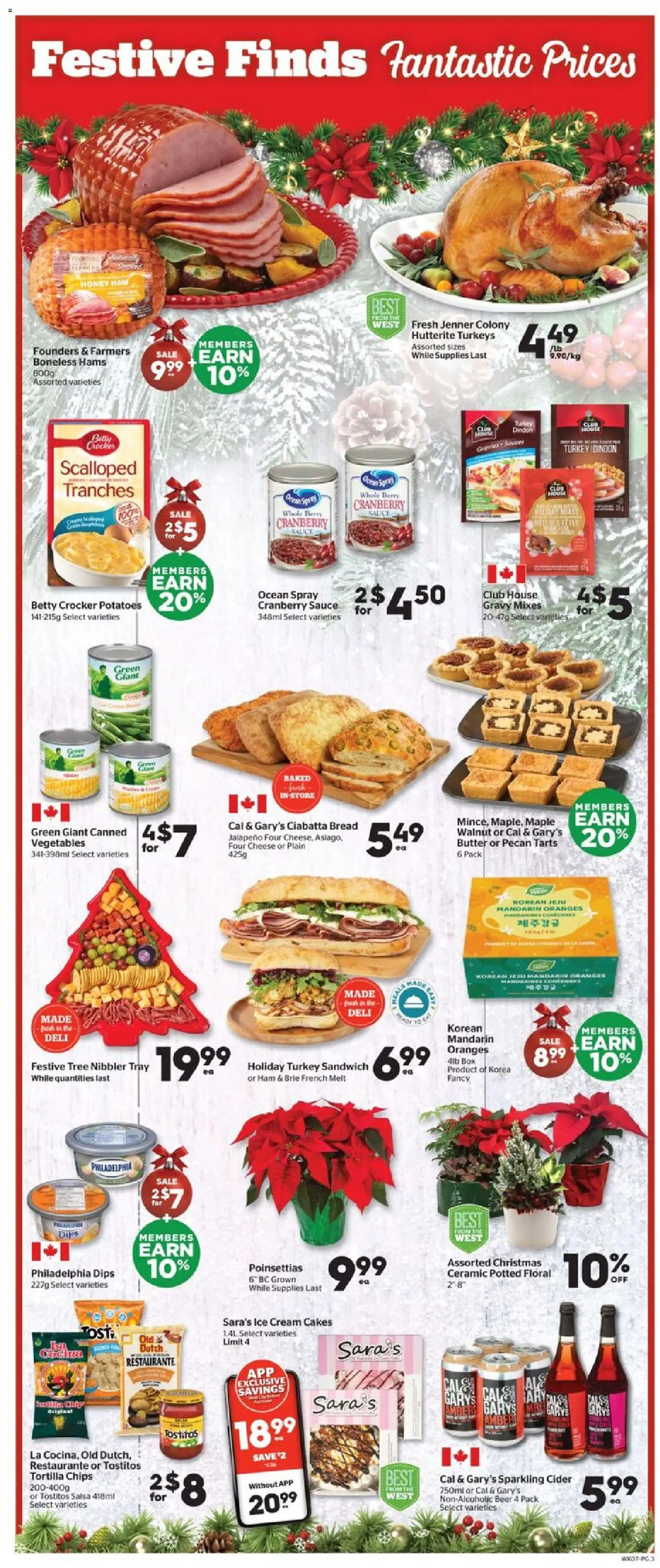 Calgary Co-op flyer valid from 18.12.2025 | Page: 4 | Products: Cream, Ice cream, Bread, Ham
