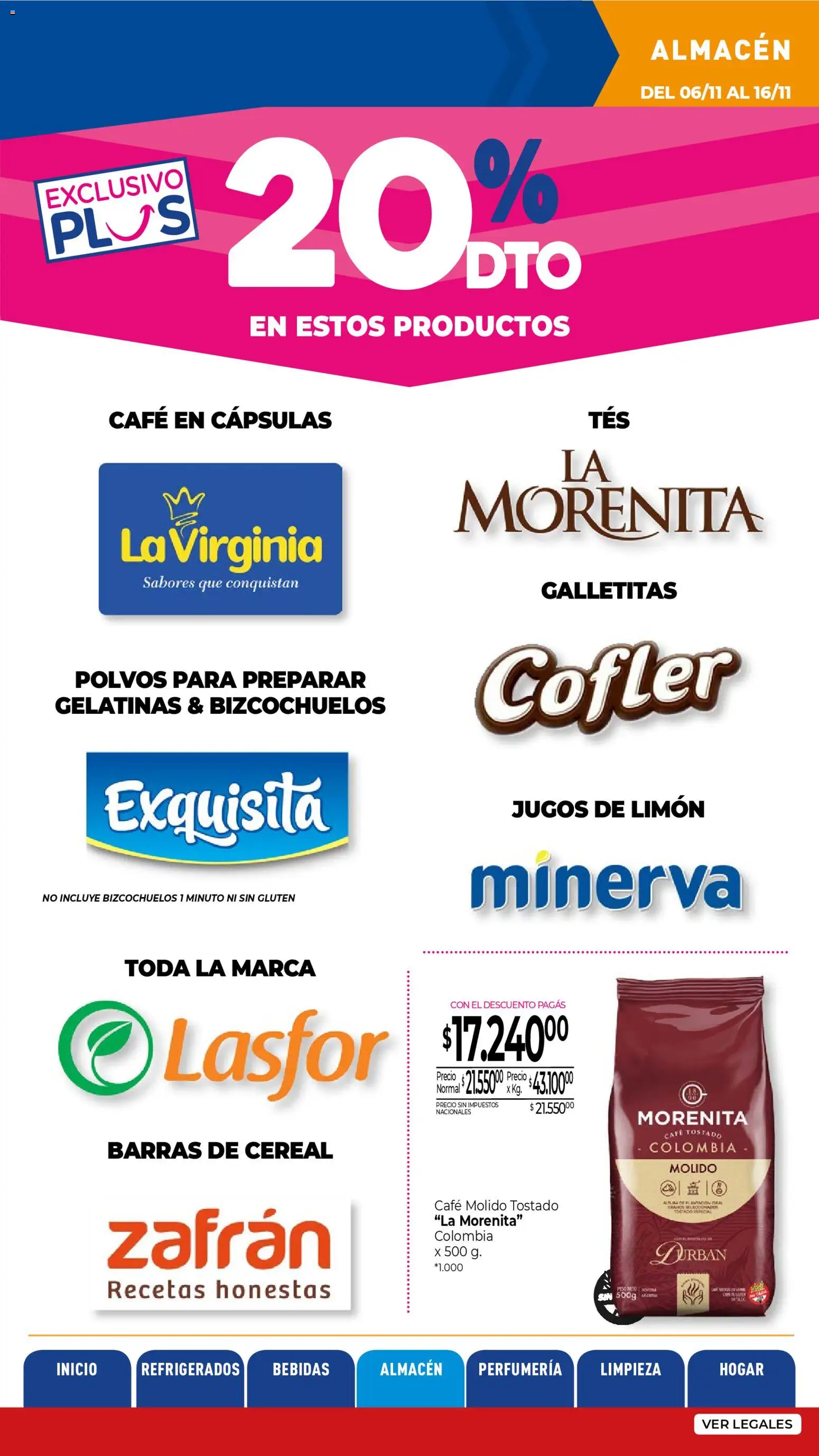 La Anonima catálogo │ válido desde el 06.11.2025 | Página: 26 | Productos: Galletitas, Limón, Café