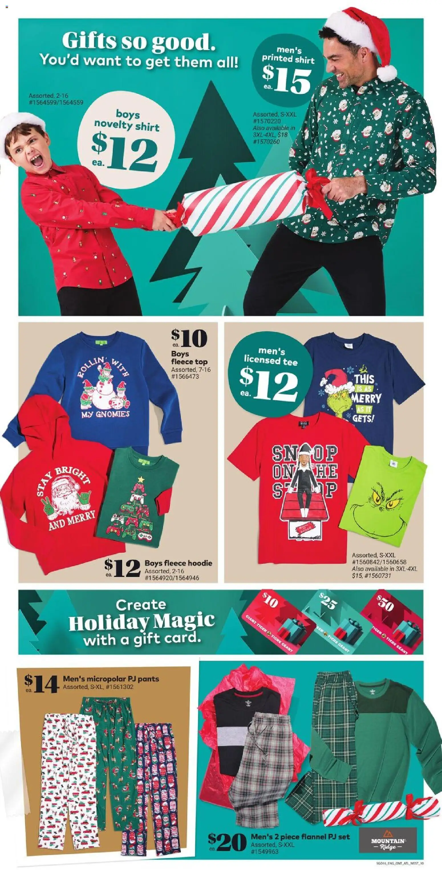 Giant Tiger flyer valid from 19.11.2025 | Page: 12 | Products: Ridge, Shirt, Hoodie, Pants